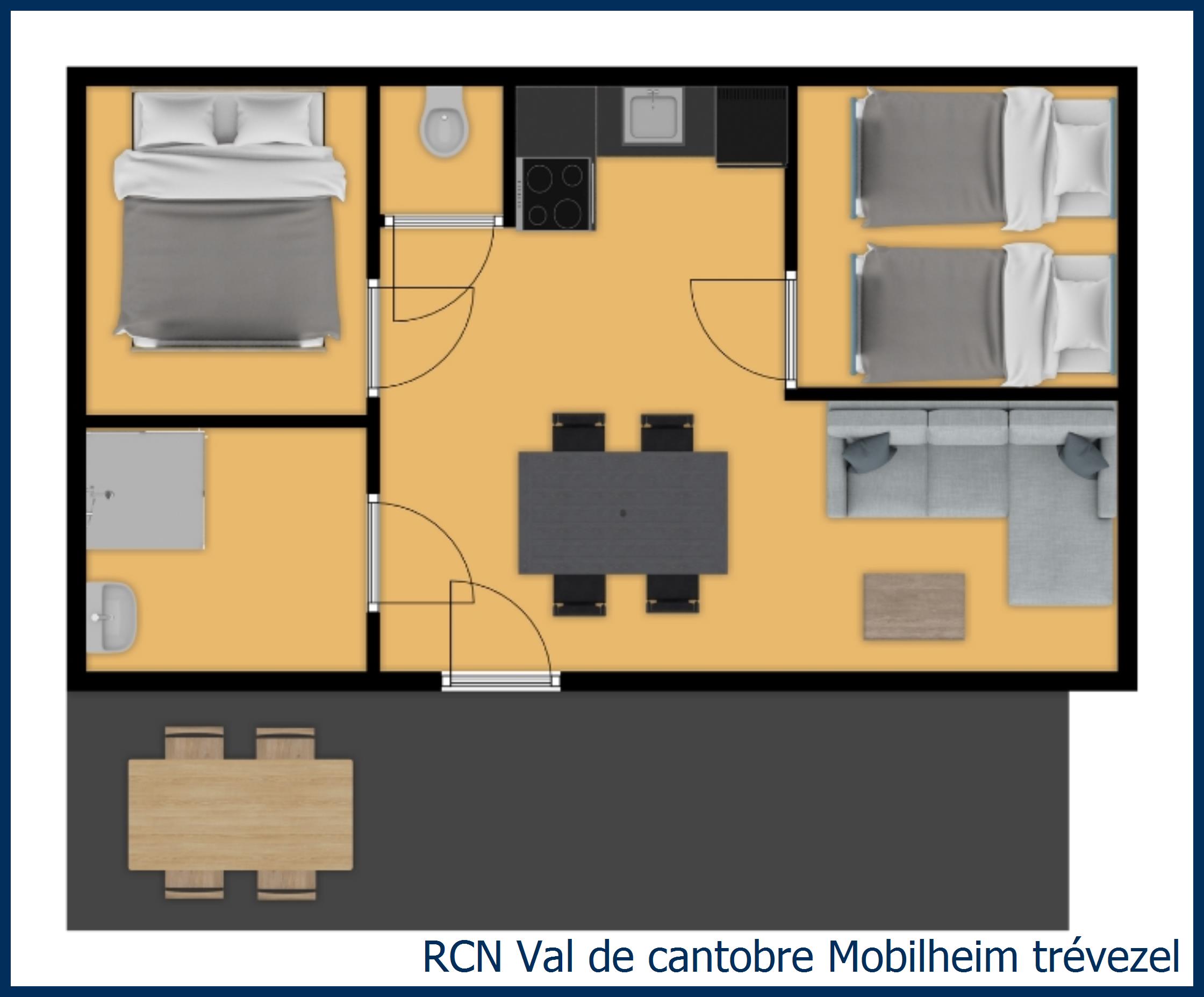 Kindermobilheim Mobilheim trévezel in Val de Cantobre