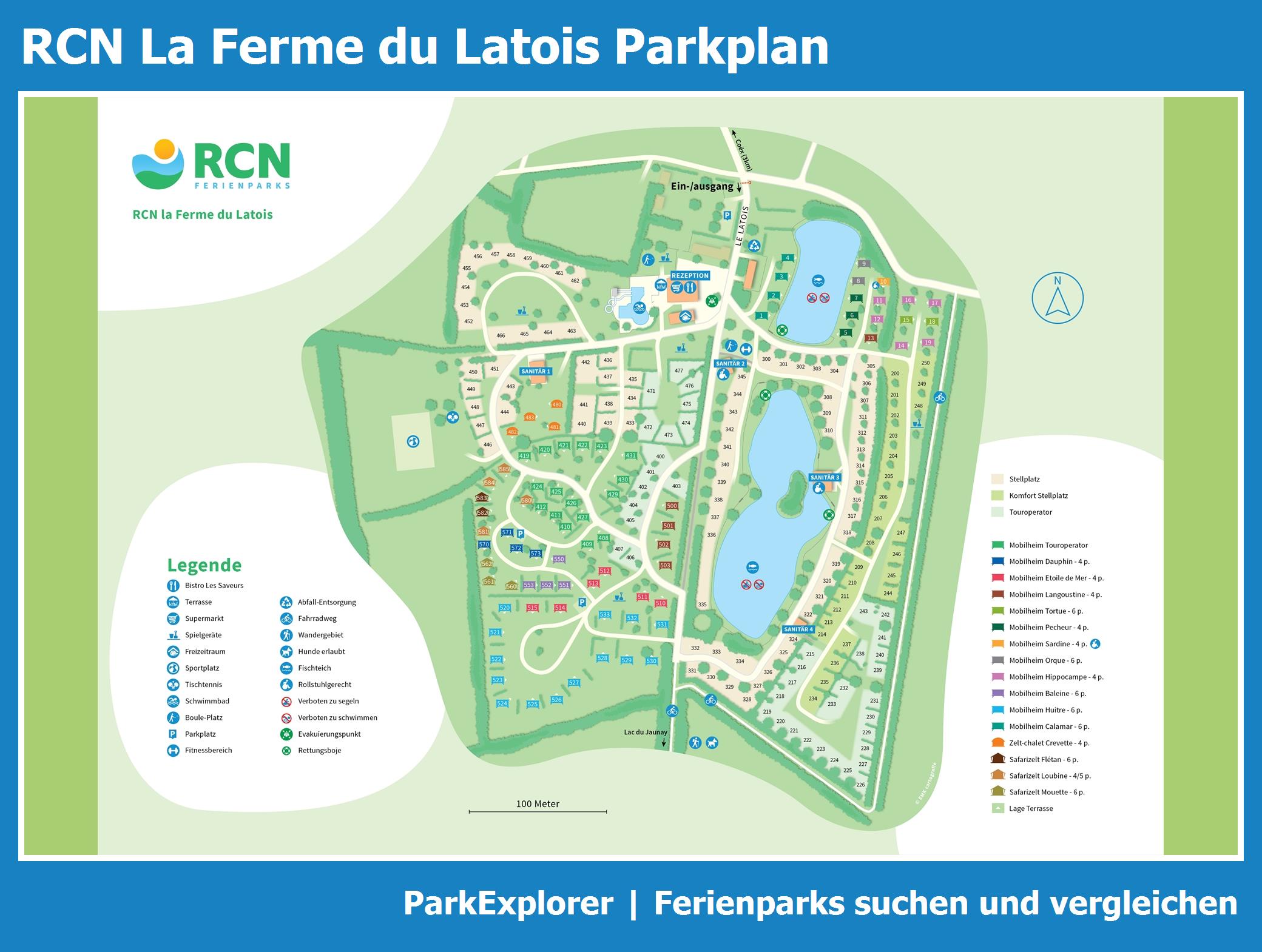 Karte und Lageplan RCN La Ferme du Latois