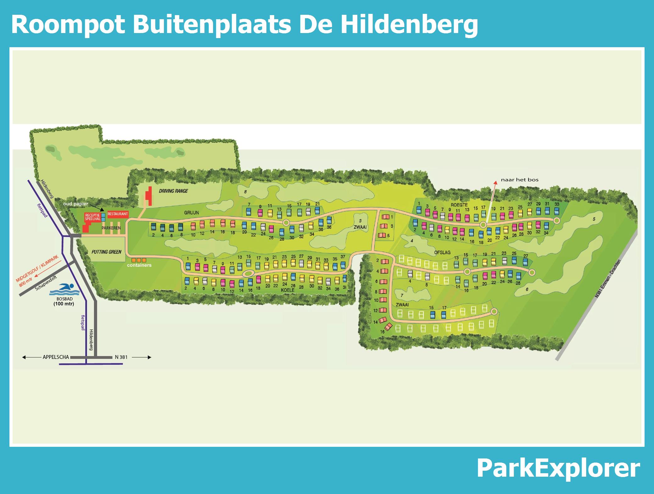 Karte und Lageplan De Hildenberg