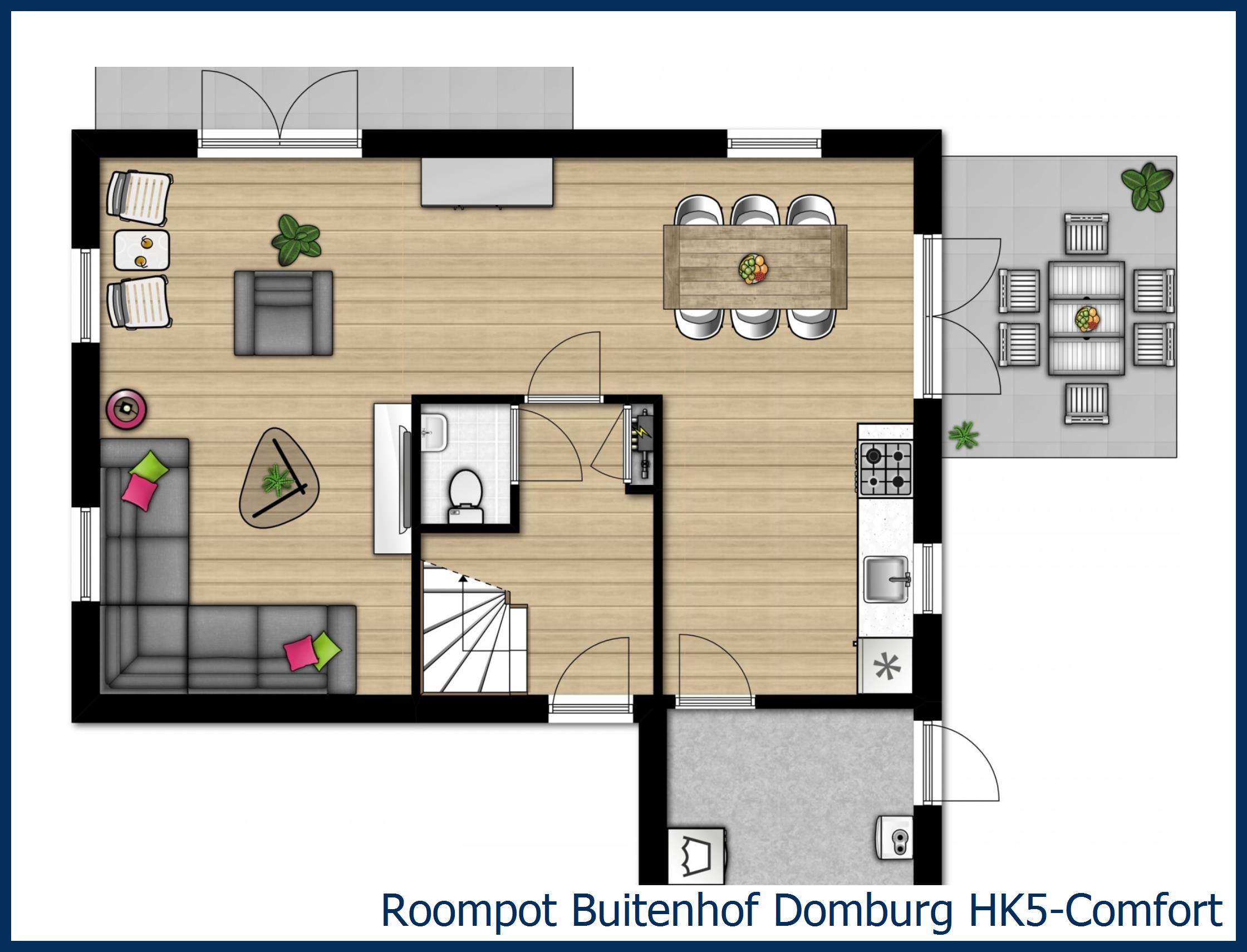 Bungalow HK5-Comfort in Buitenhof Domburg