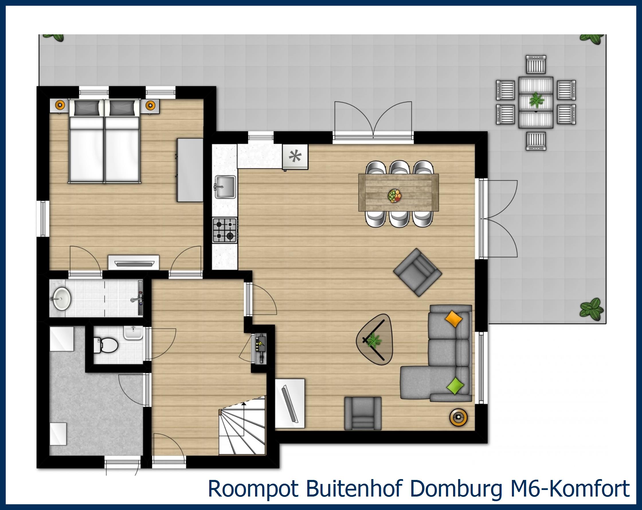 Bungalow M6-Komfort in Buitenhof Domburg