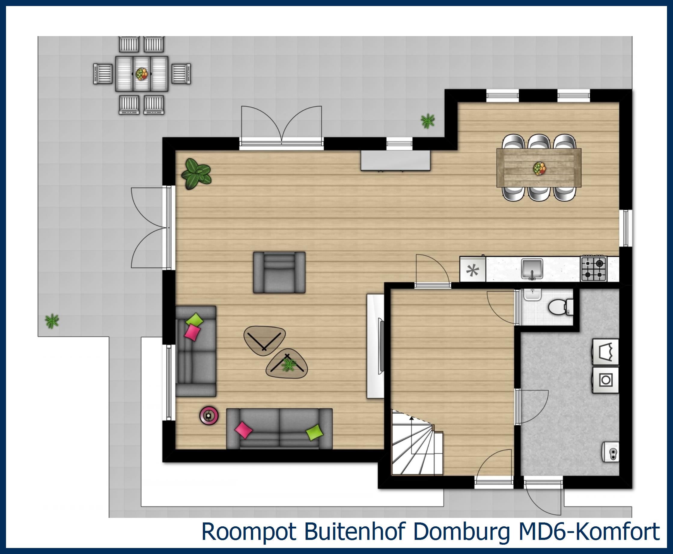 Bungalow MD6-Komfort in Buitenhof Domburg