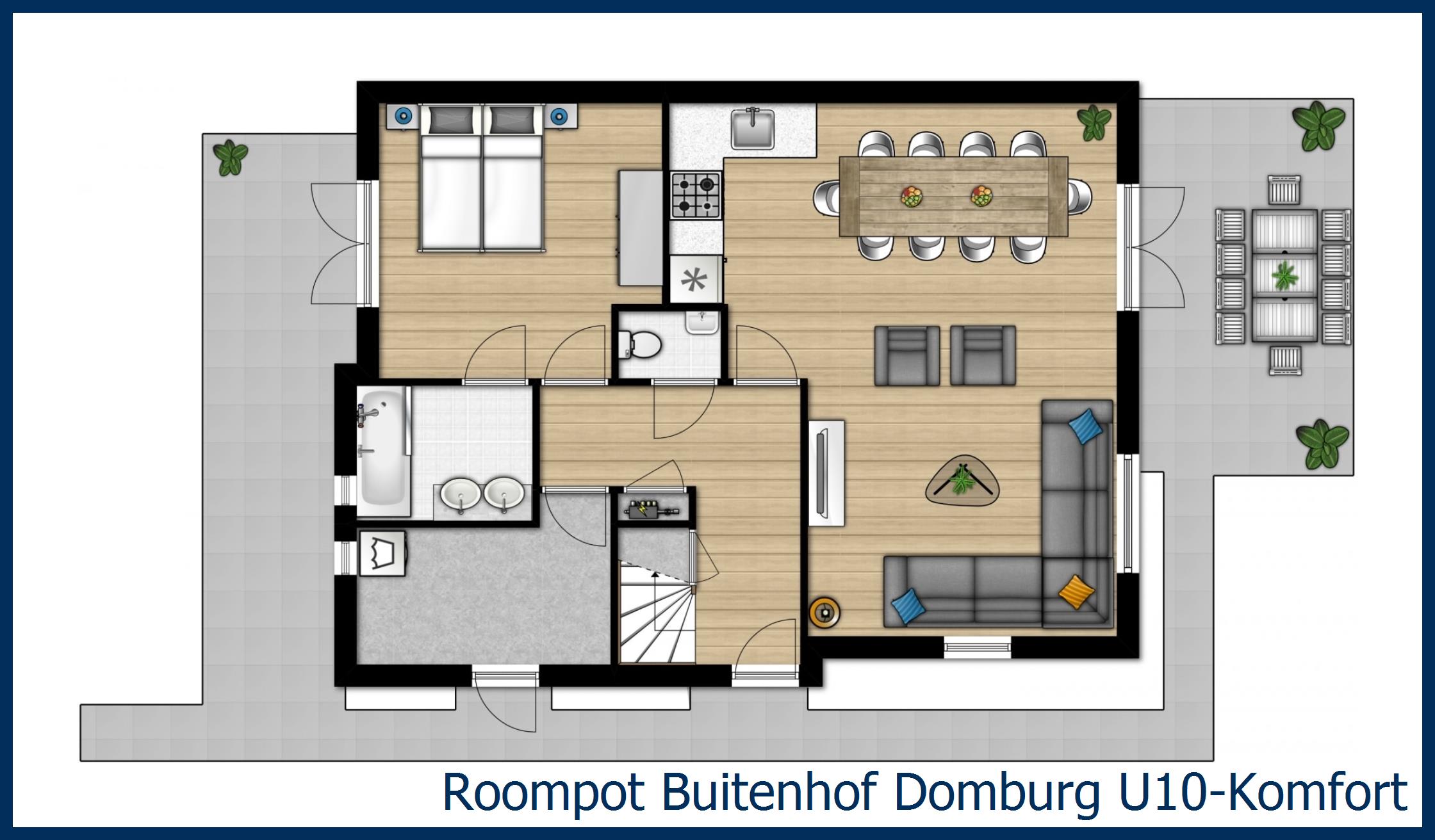 Bungalow U10-Komfort in Buitenhof Domburg
