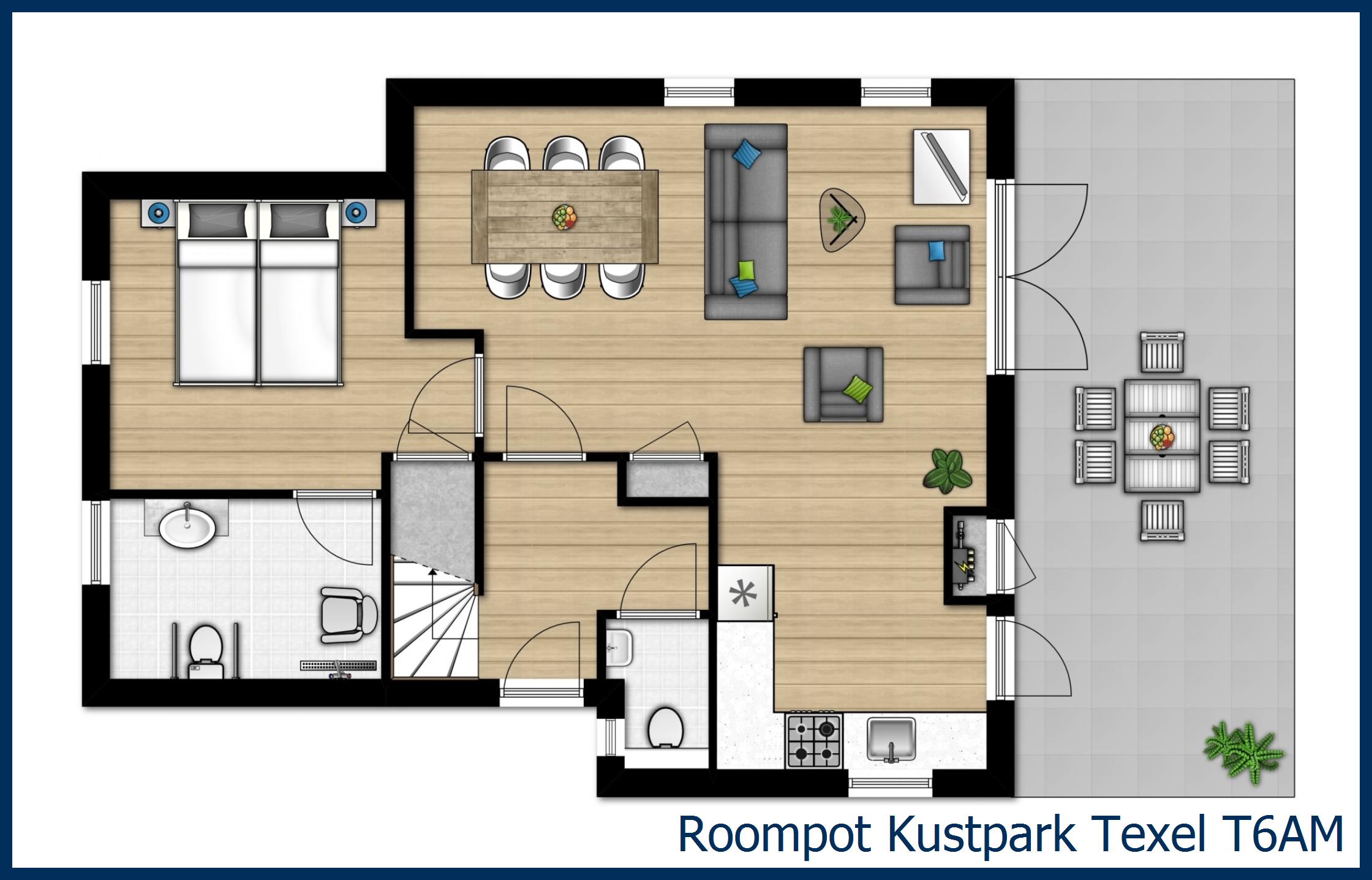 Bungalow T6AM in Kustpark Texel