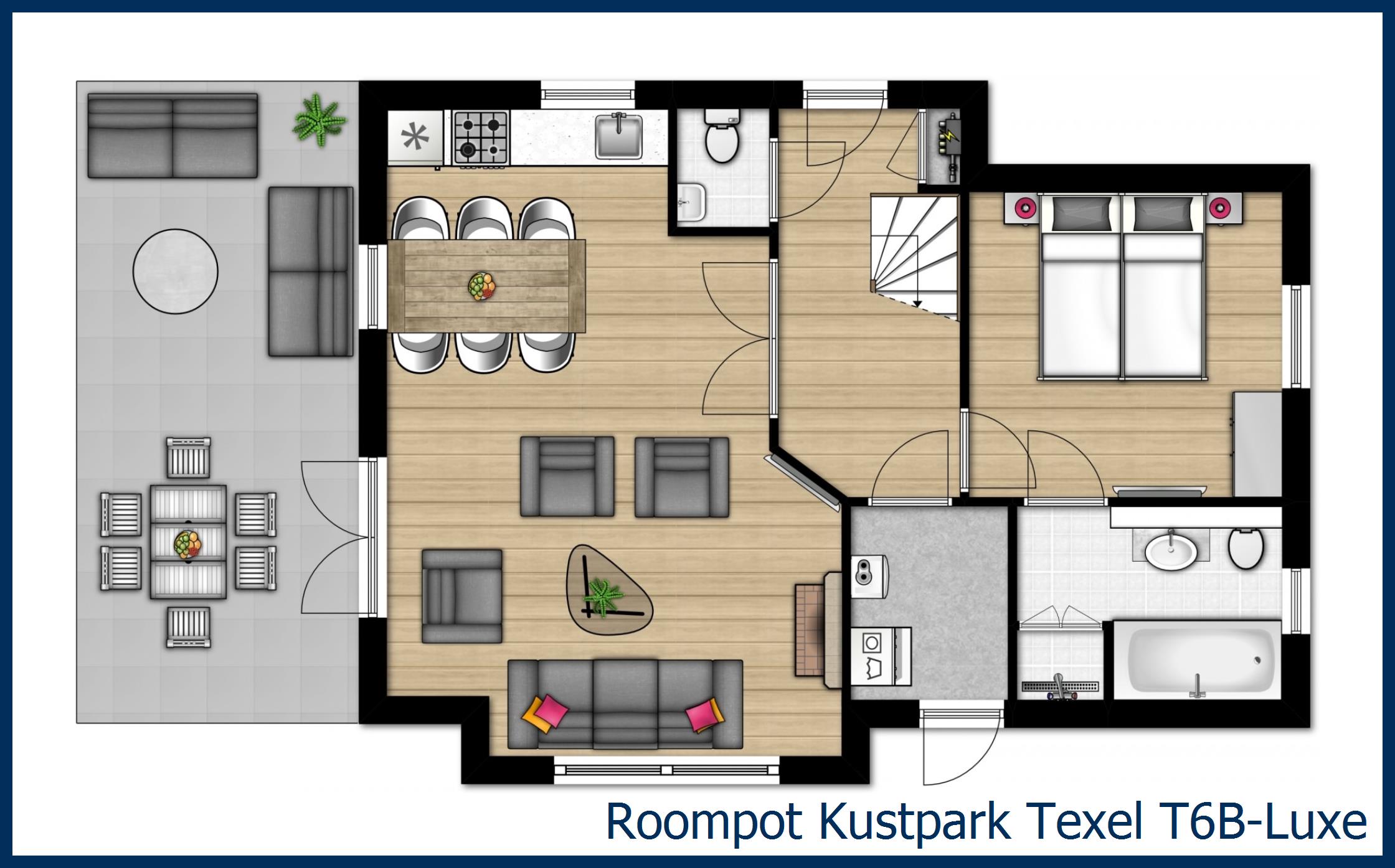 Bungalow T6B-Luxe in Kustpark Texel