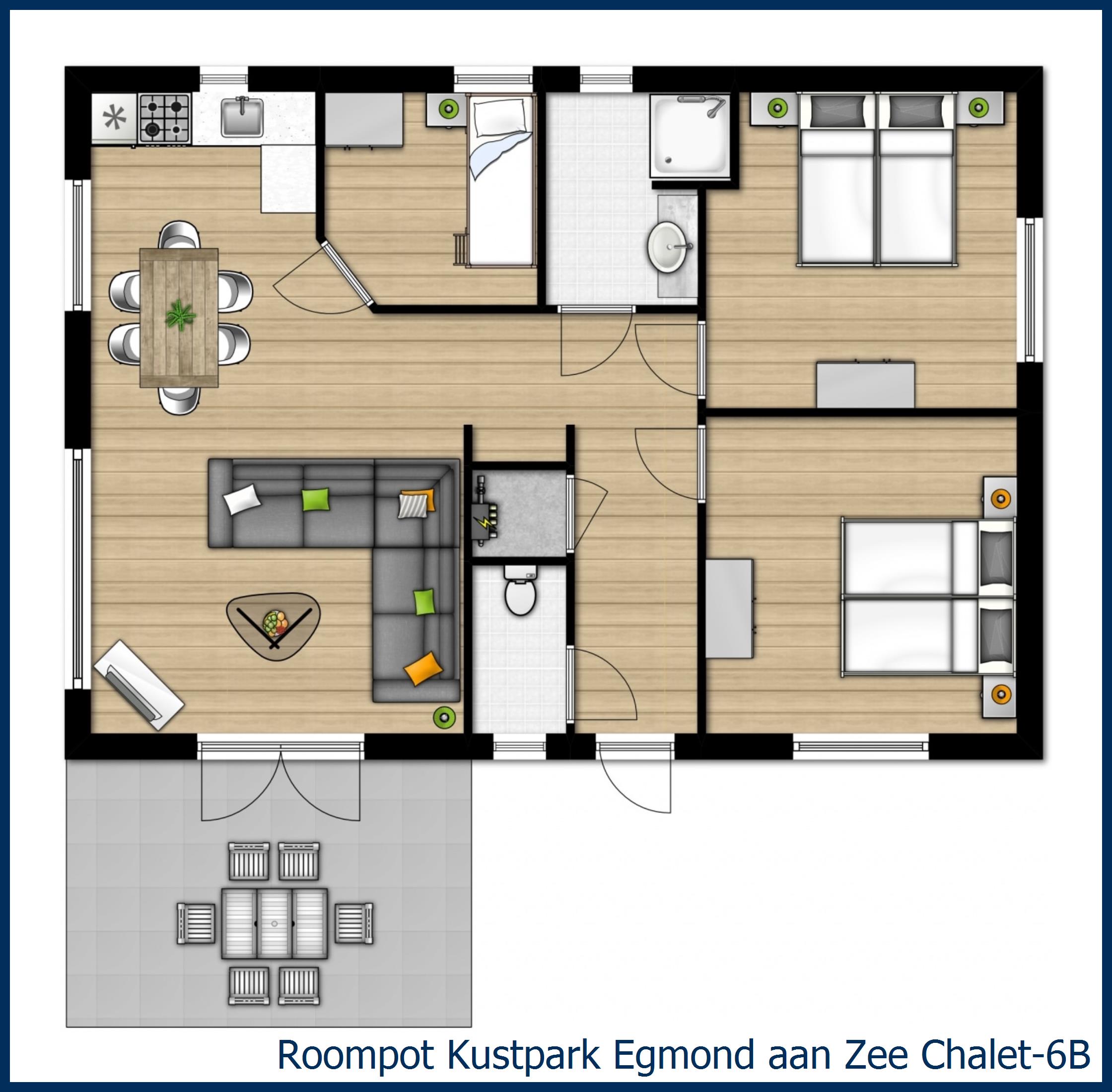 Chalet 6B in Kustpark Egmond aan Zee