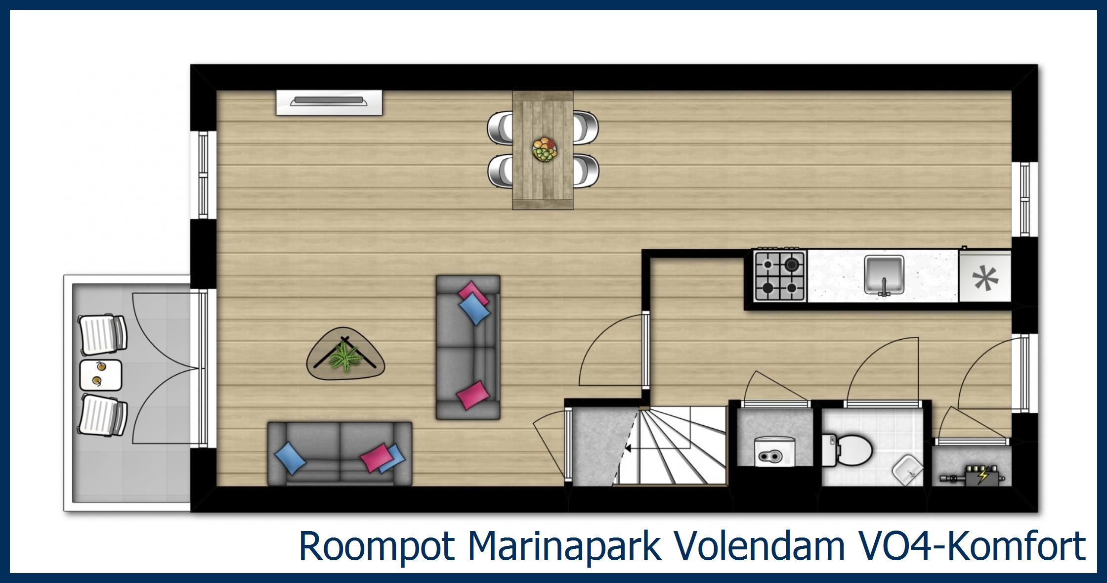 Bungalow VO4-Komfort in Marinapark Volendam