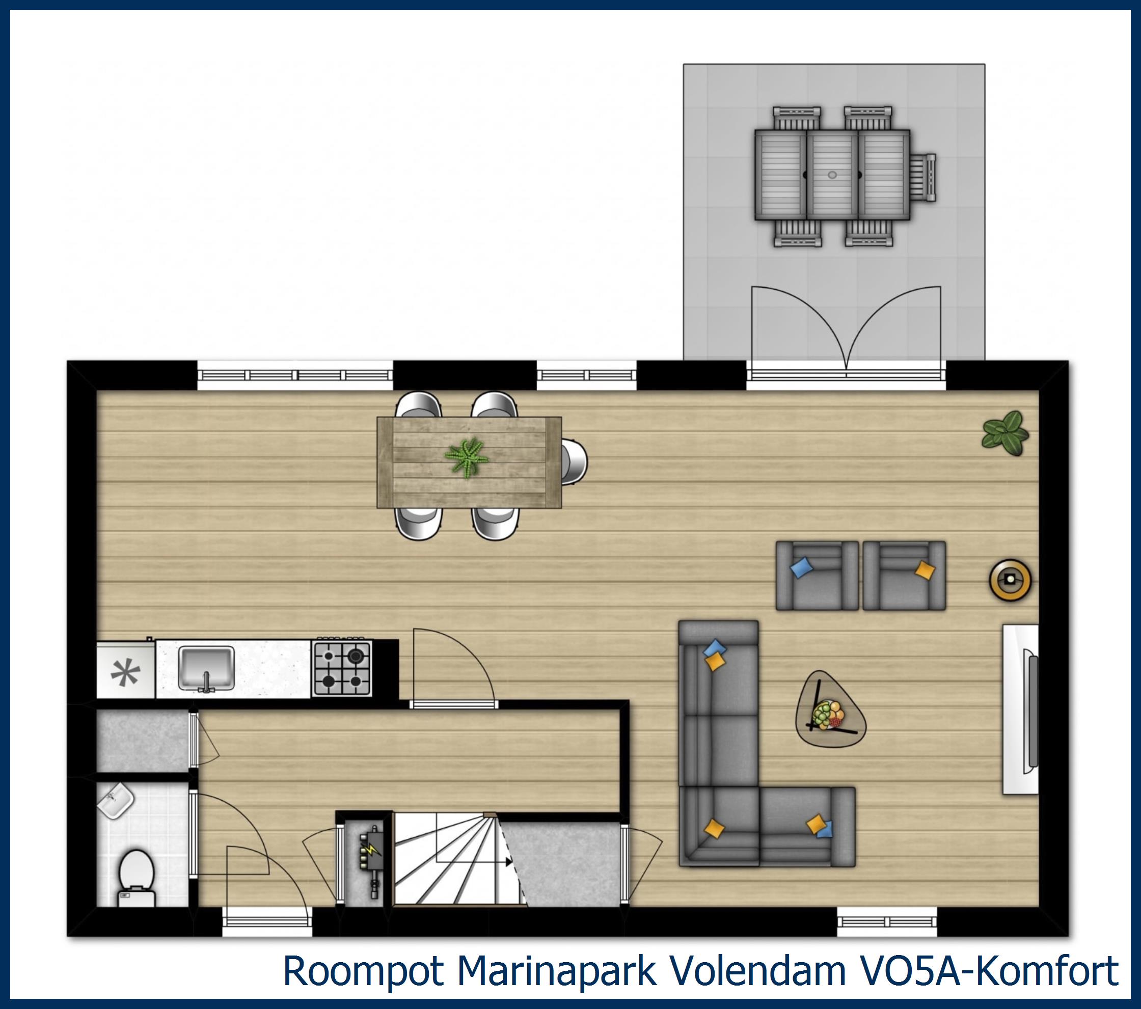 Bungalow VO5A-Komfort in Marinapark Volendam