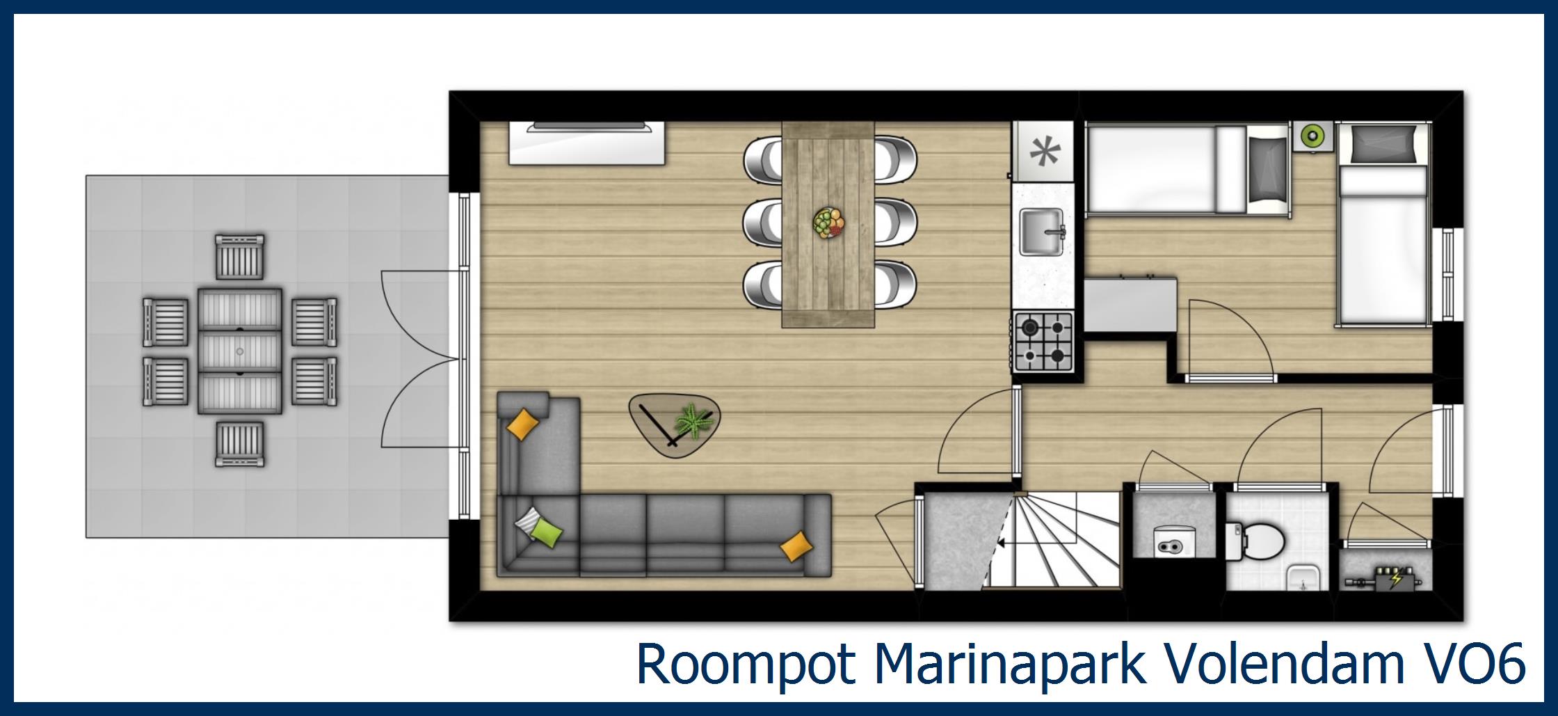 Bungalow VO6 in Marinapark Volendam