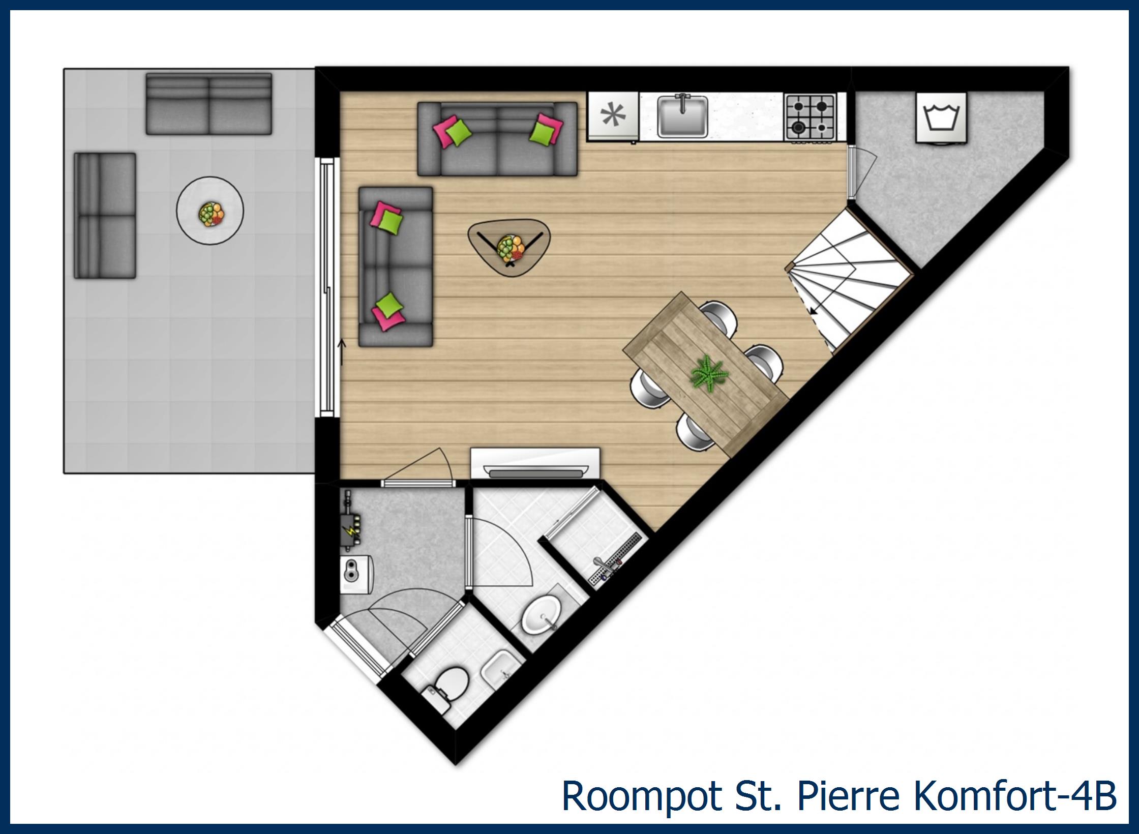 Bungalow Komfort-4B in St. Pierre