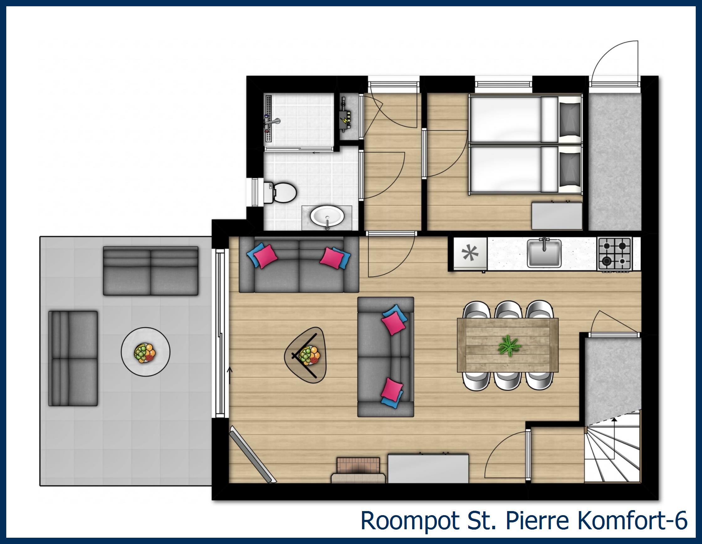 Bungalow Komfort-6 in St. Pierre