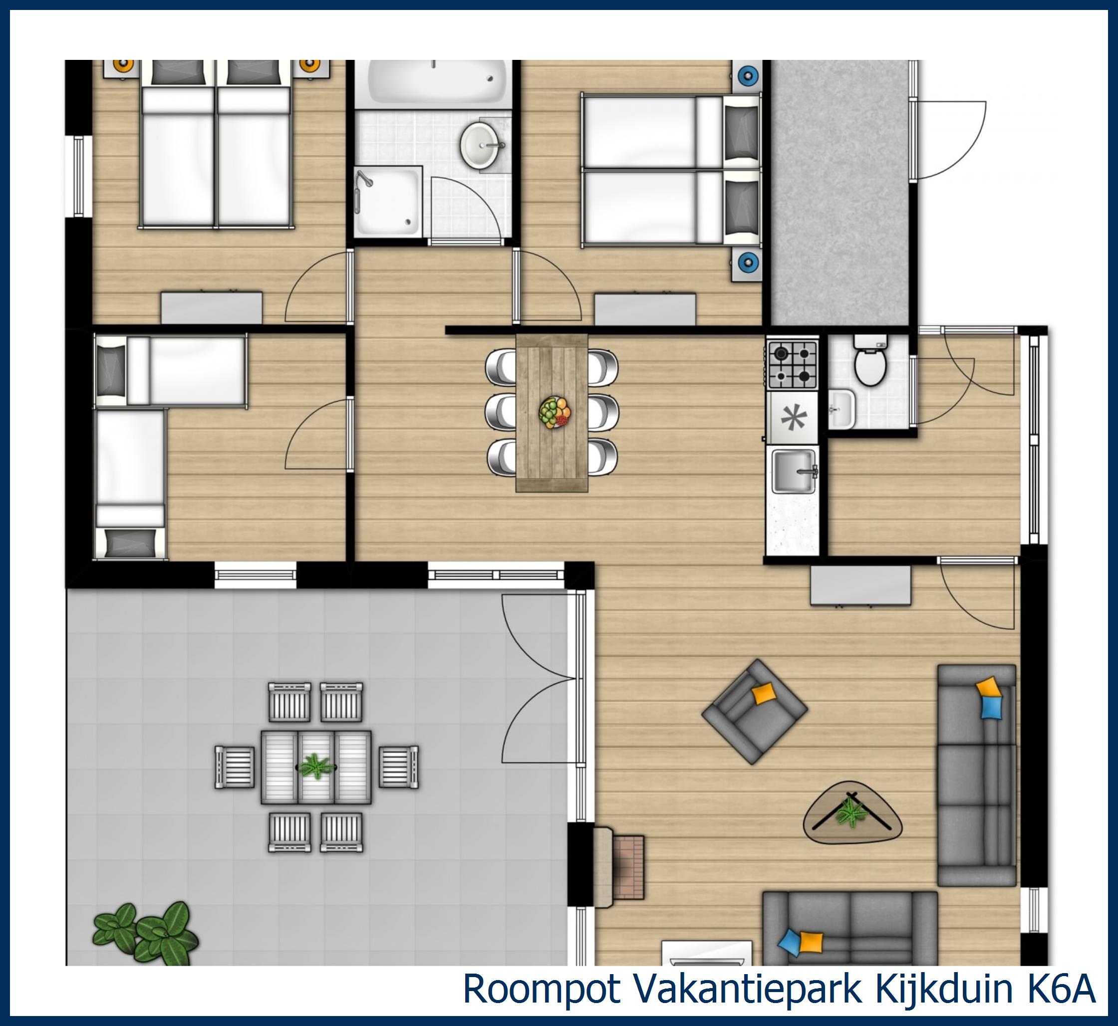 Bungalow K6A in Kijkduin