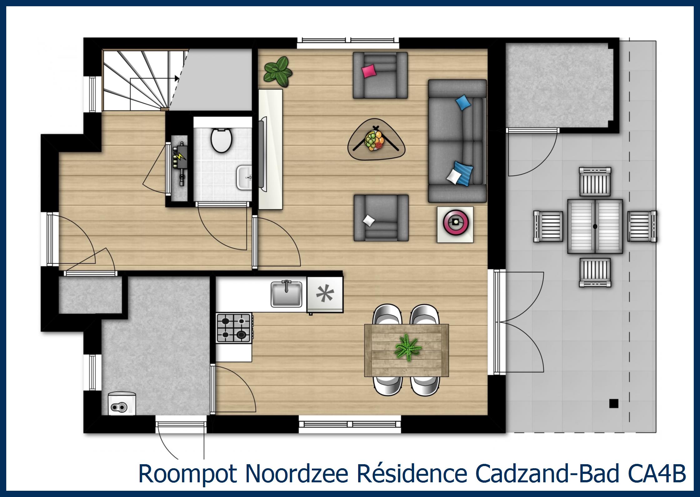 Villa CA4B in Noordzee Résidence Cadzand-Bad