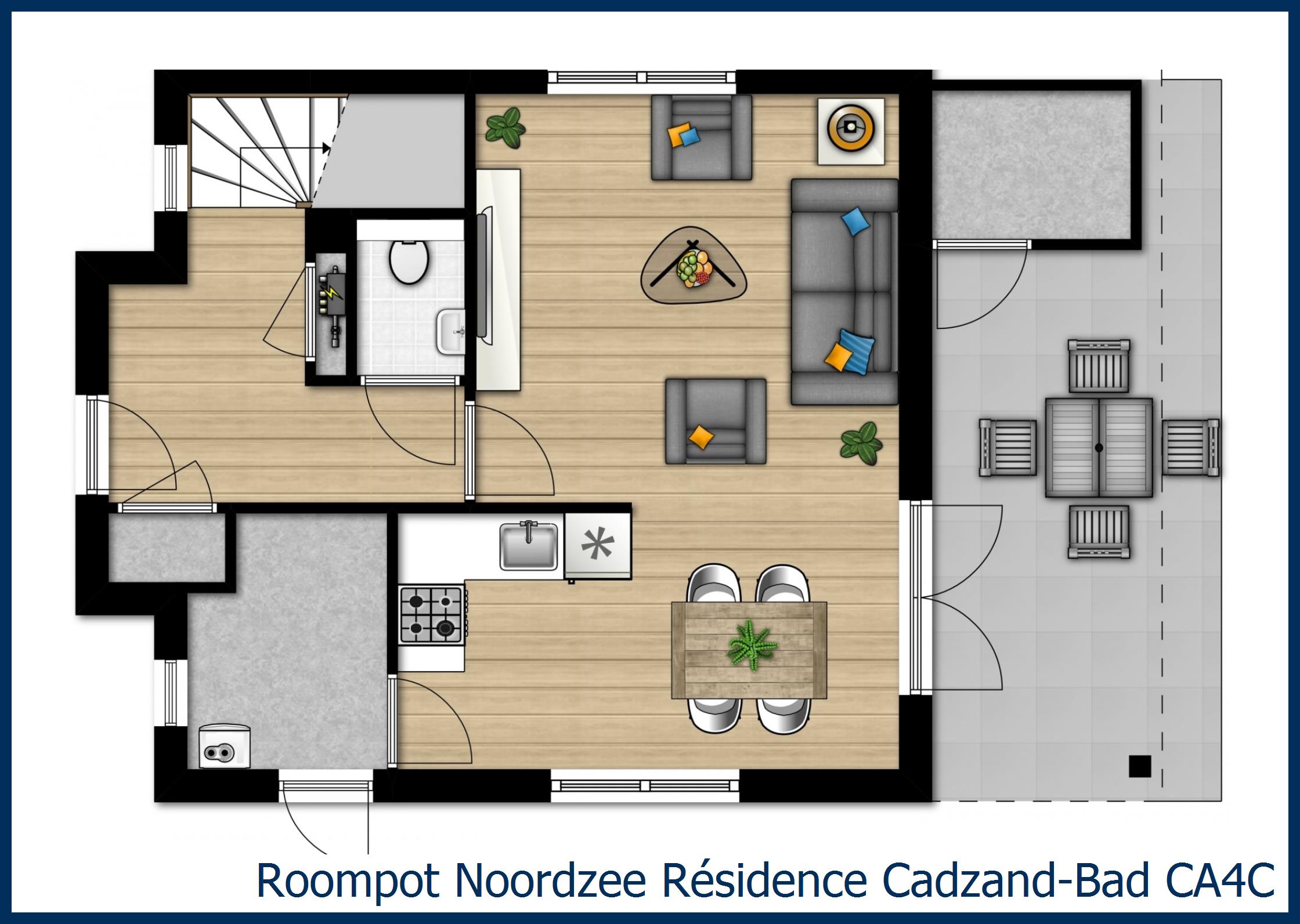 Villa CA4C in Noordzee Résidence Cadzand-Bad