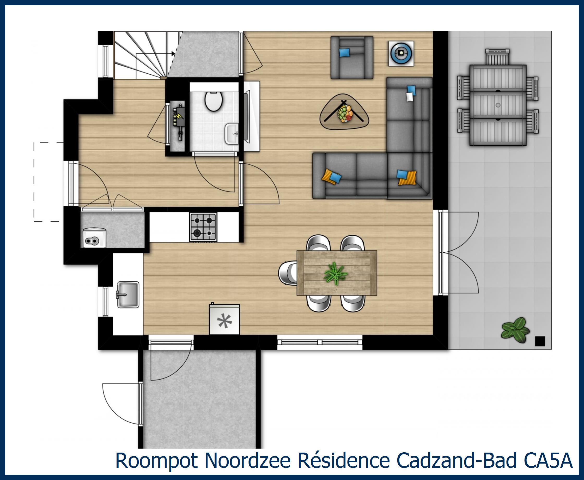 Villa CA5A in Noordzee Résidence Cadzand-Bad