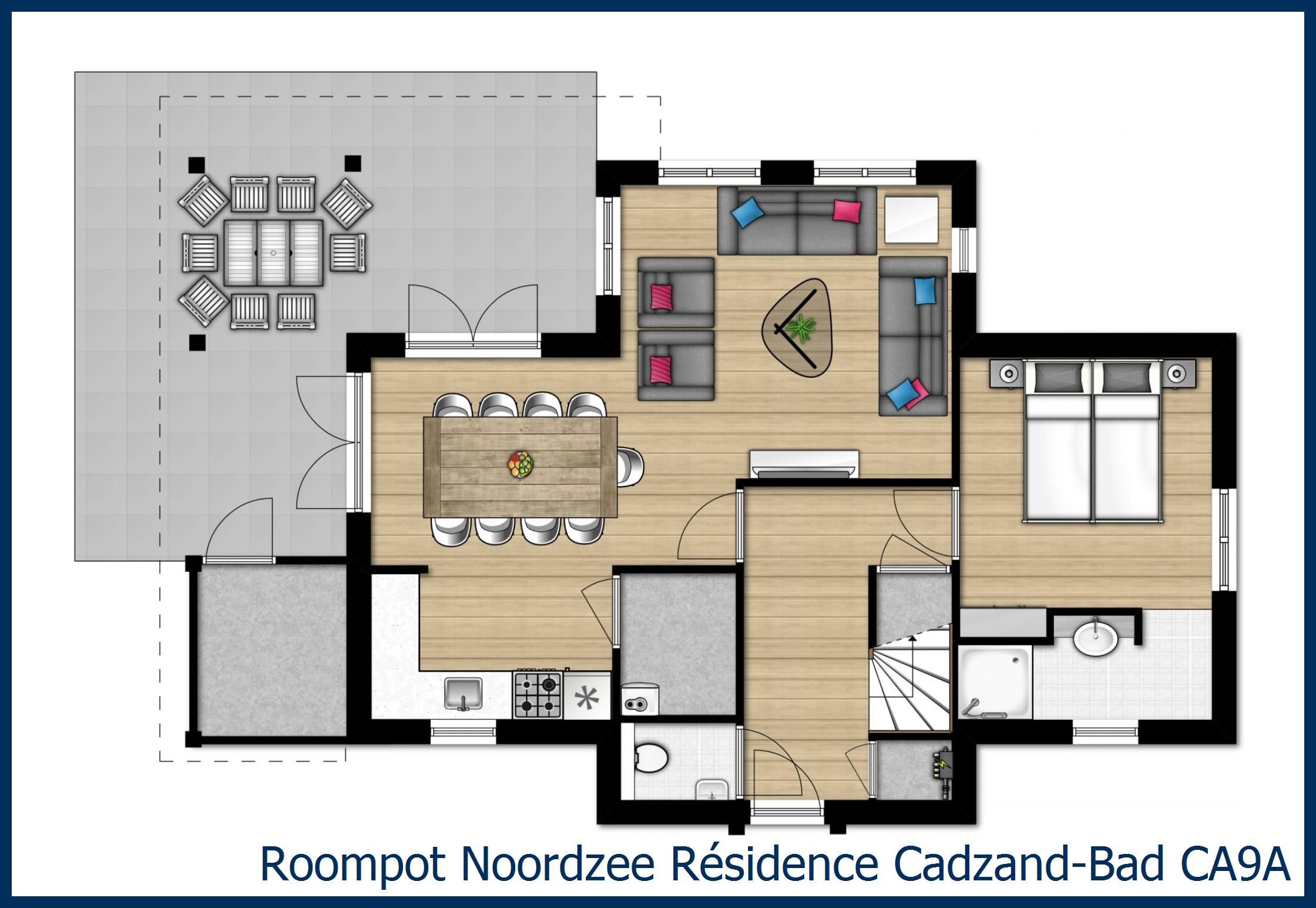 Villa CA9A in Noordzee Résidence Cadzand-Bad