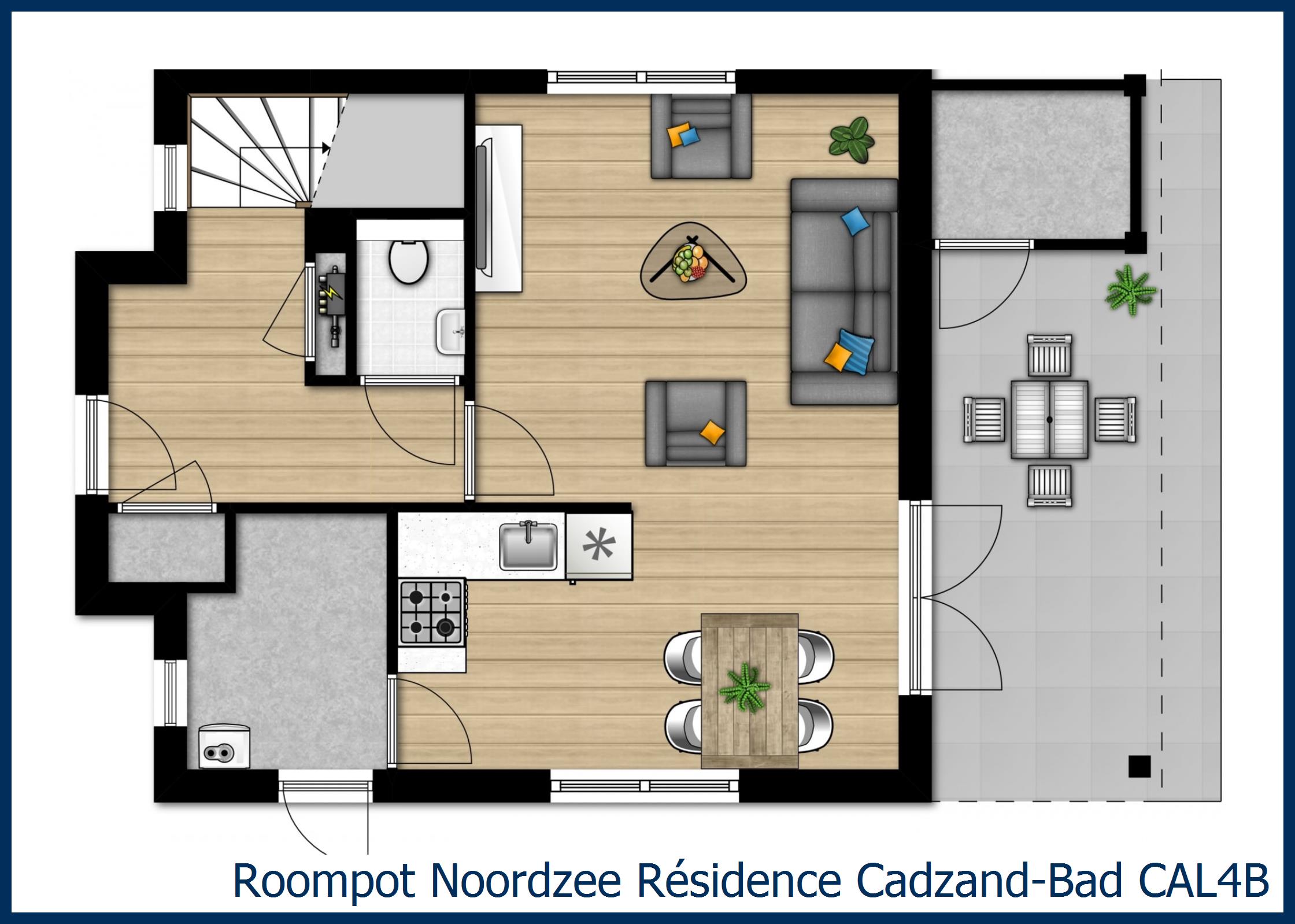 Villa CAL4B in Noordzee Résidence Cadzand-Bad