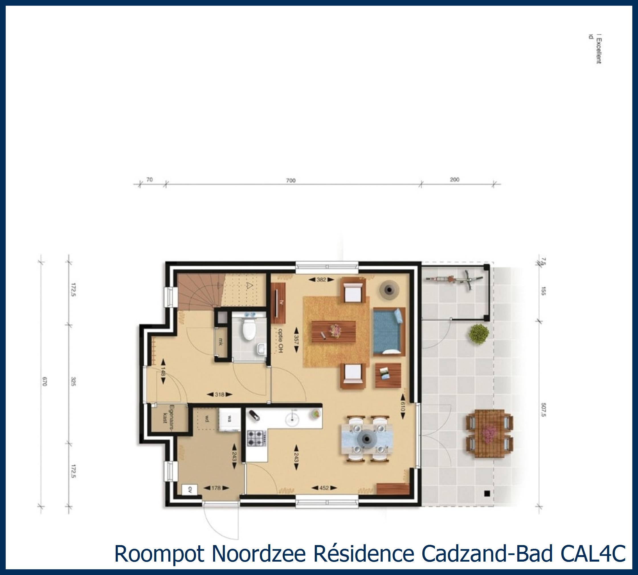 Villa CAL4C in Noordzee Résidence Cadzand-Bad