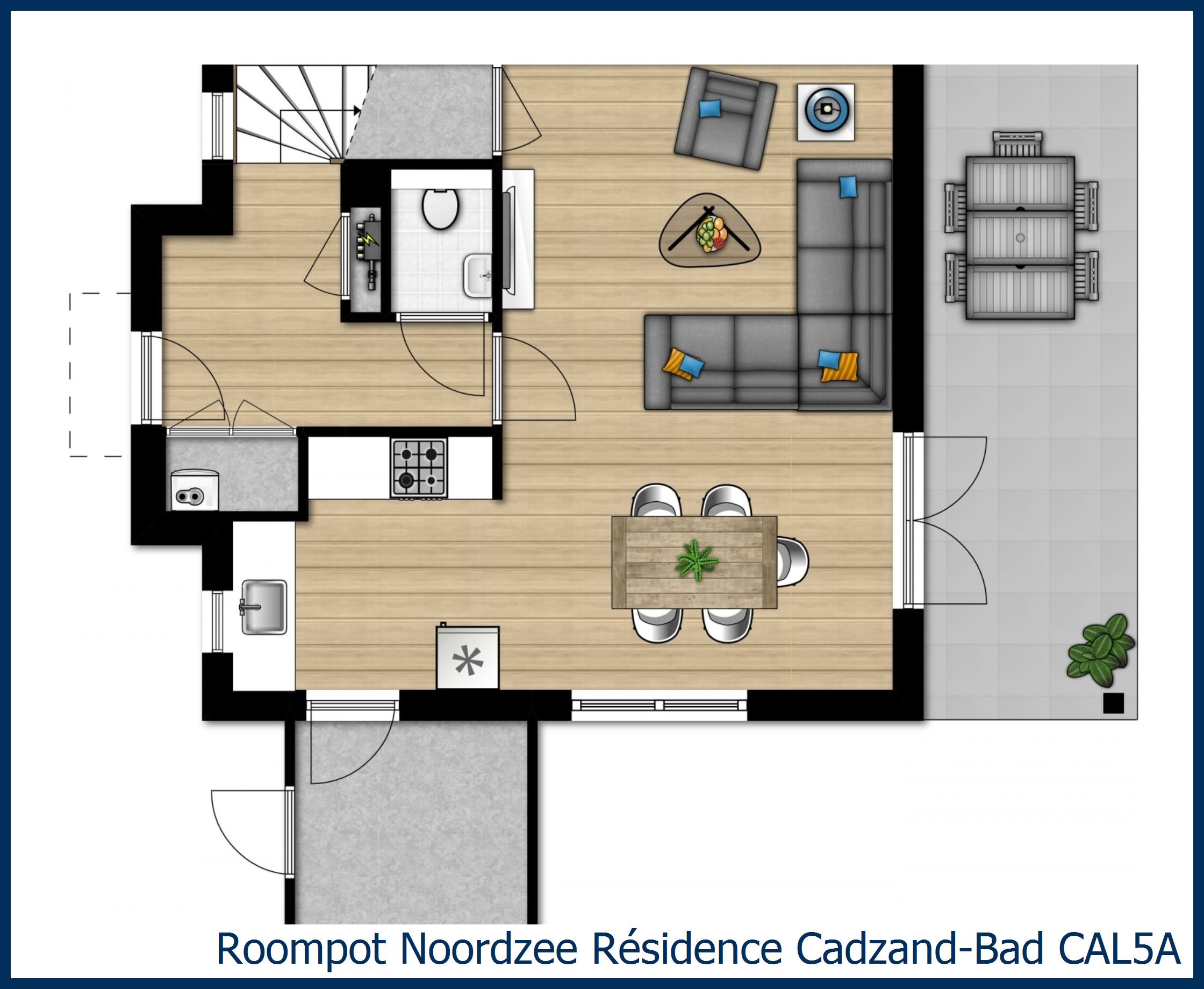 Villa CAL5A in Noordzee Résidence Cadzand-Bad