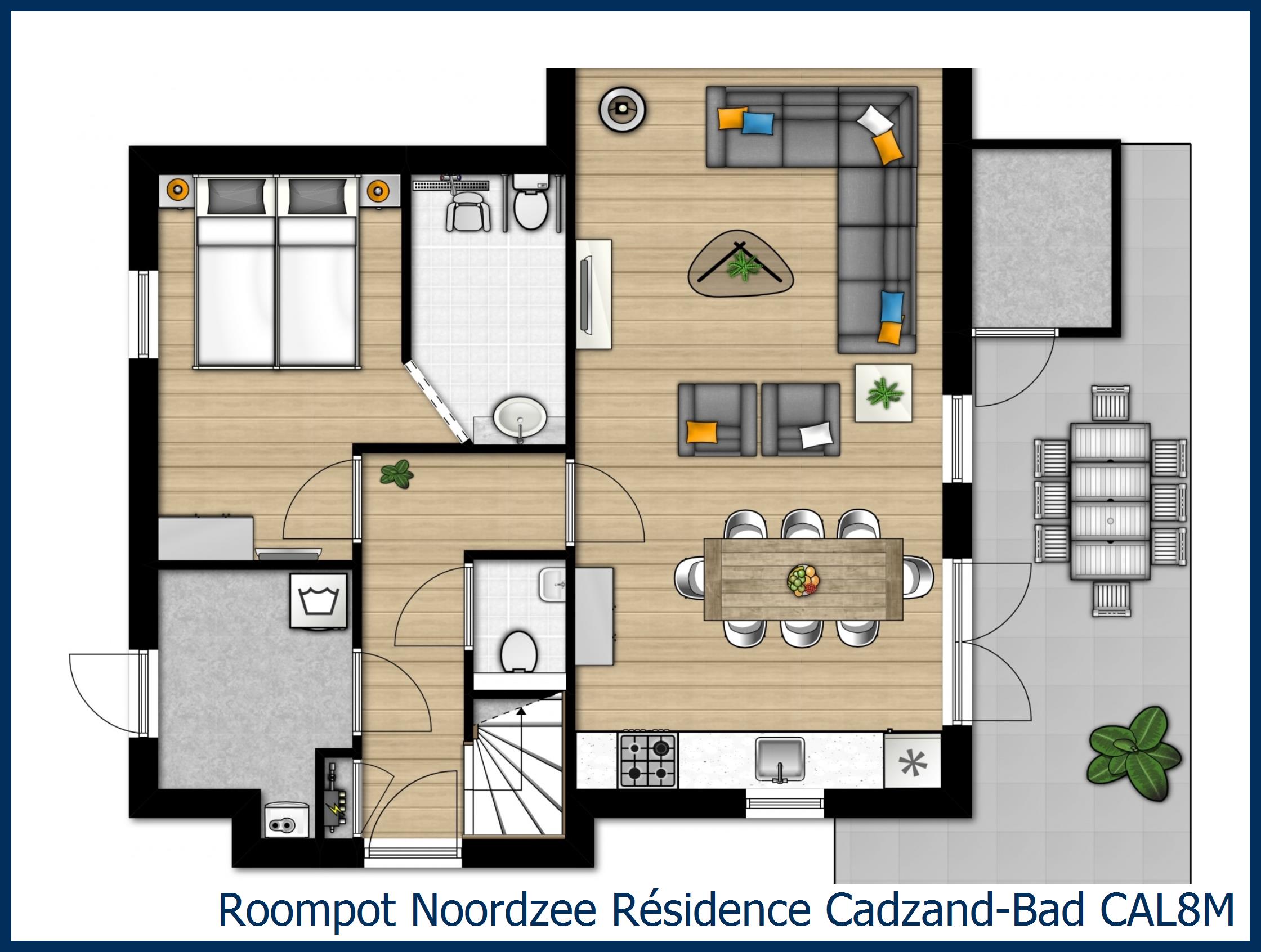 Villa CAL8M in Noordzee Résidence Cadzand-Bad