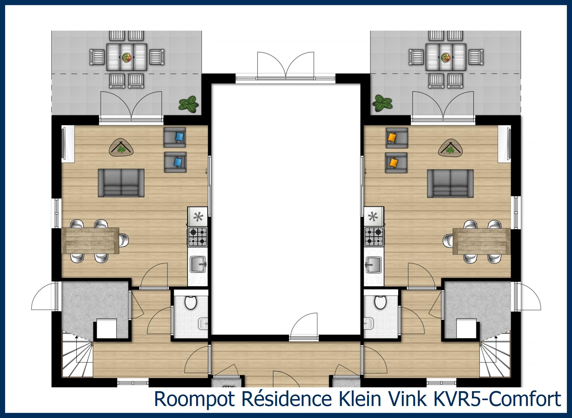 Bungalow KVR5-Comfort in Résidence Klein Vink