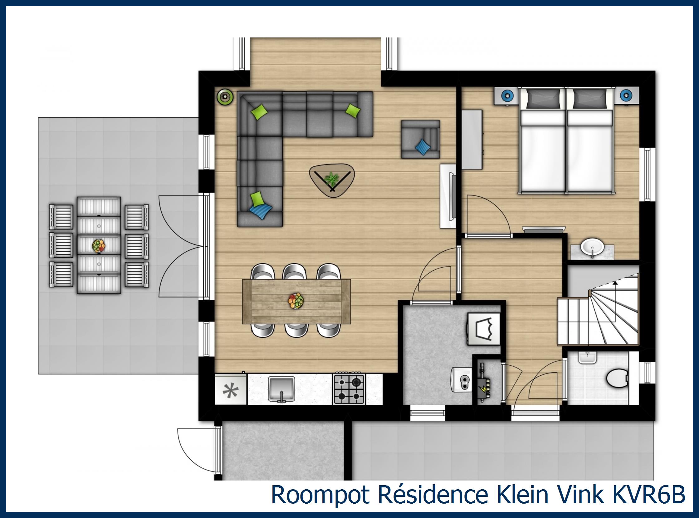 Bungalow KVR6B in Résidence Klein Vink