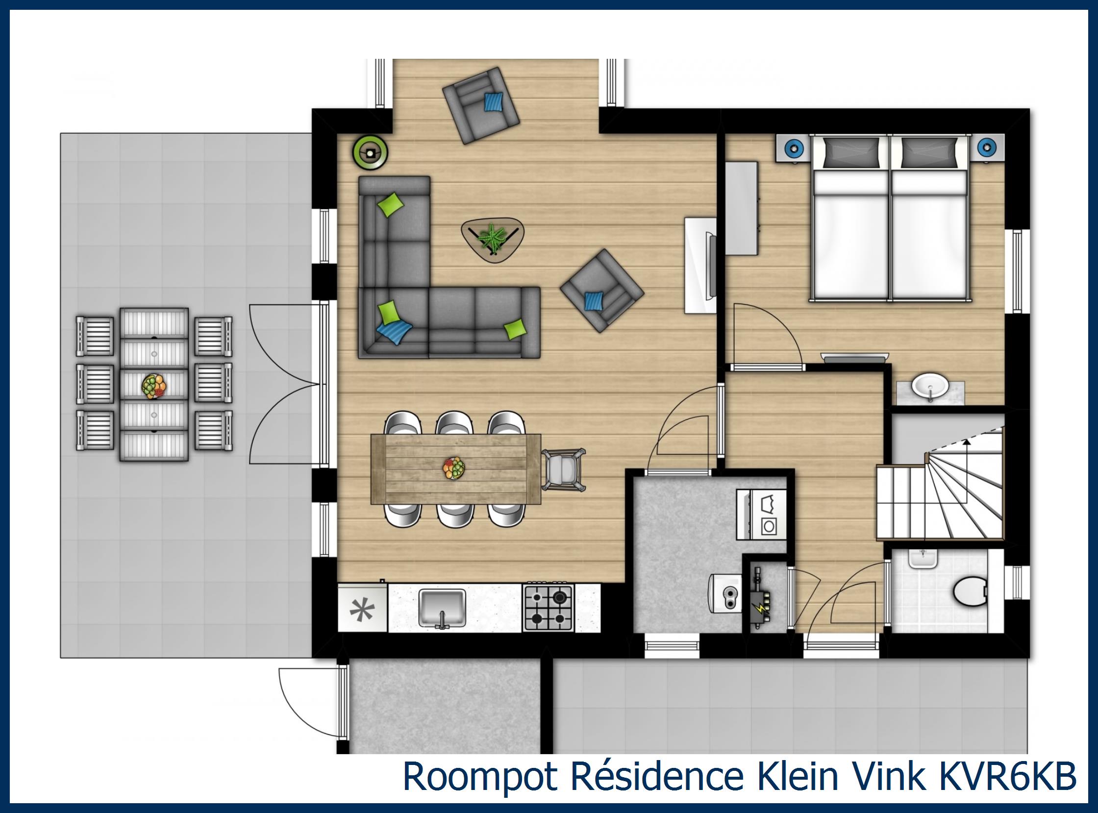 Bungalow KVR6KB in Résidence Klein Vink