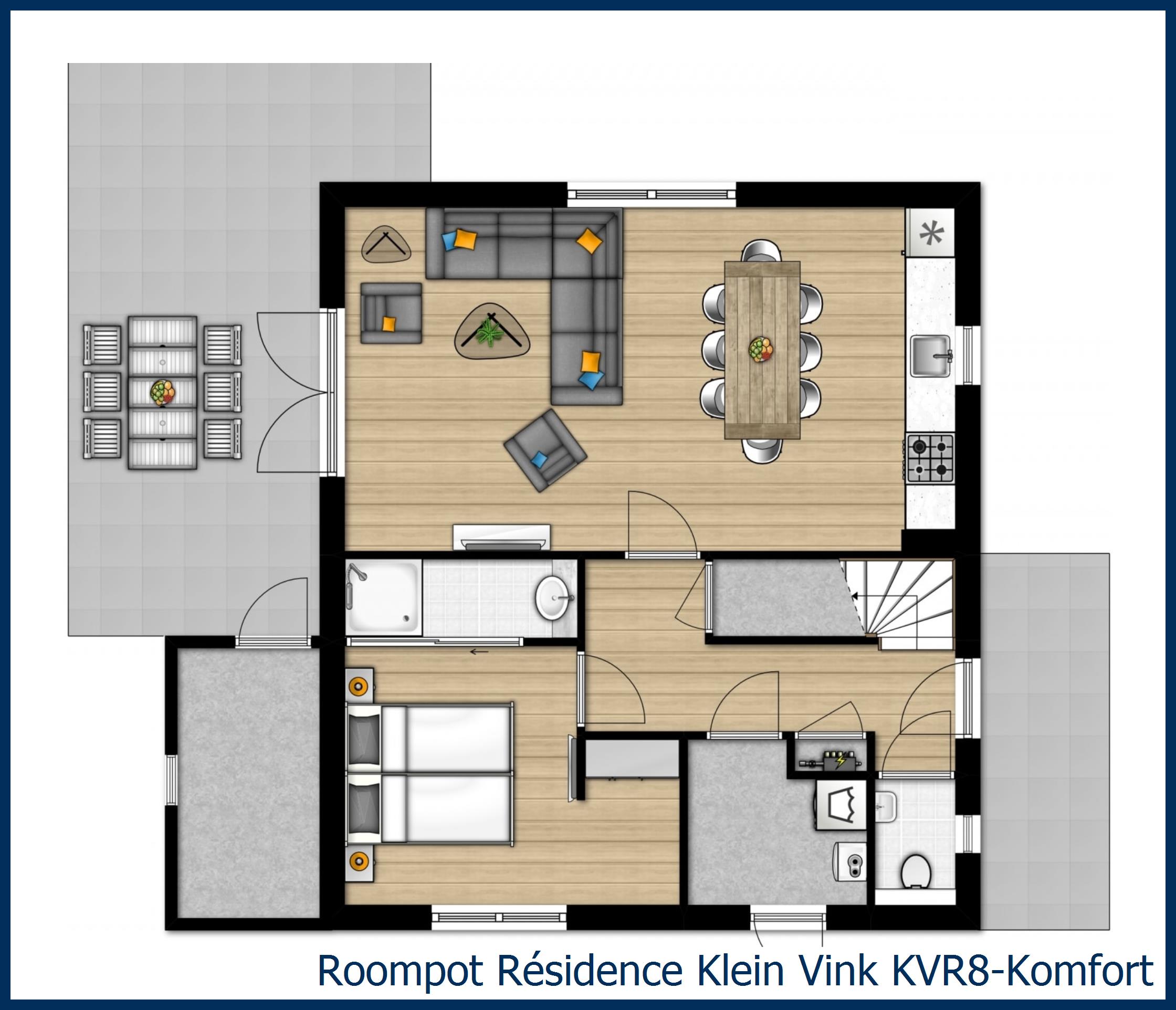 Villa KVR8-Komfort in Résidence Klein Vink