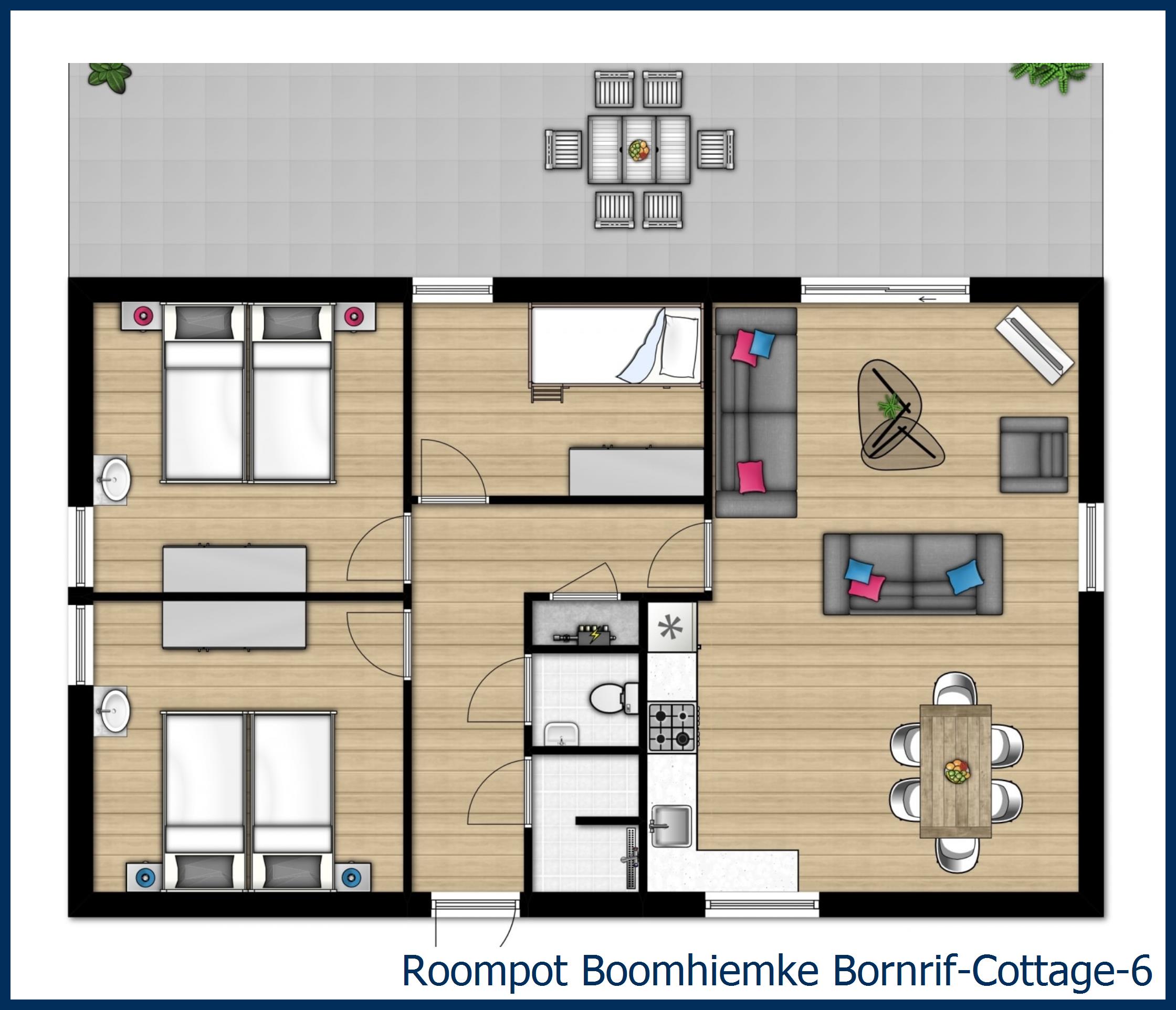 Bungalow Bornrif--6 in Boomhiemke