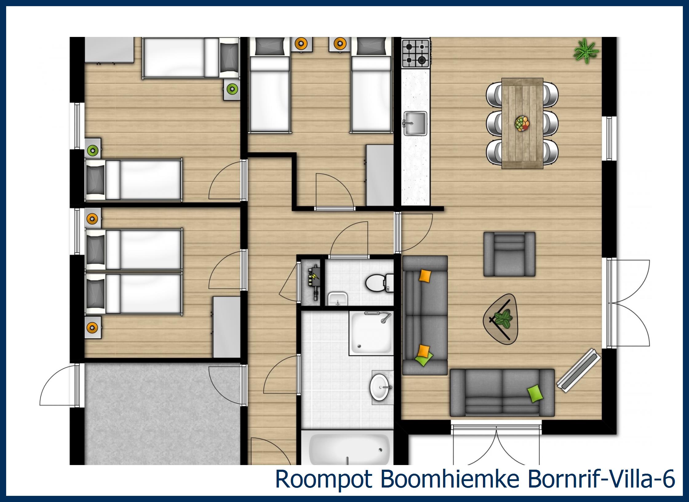 Bungalow Bornrif-Villa-6 in Boomhiemke