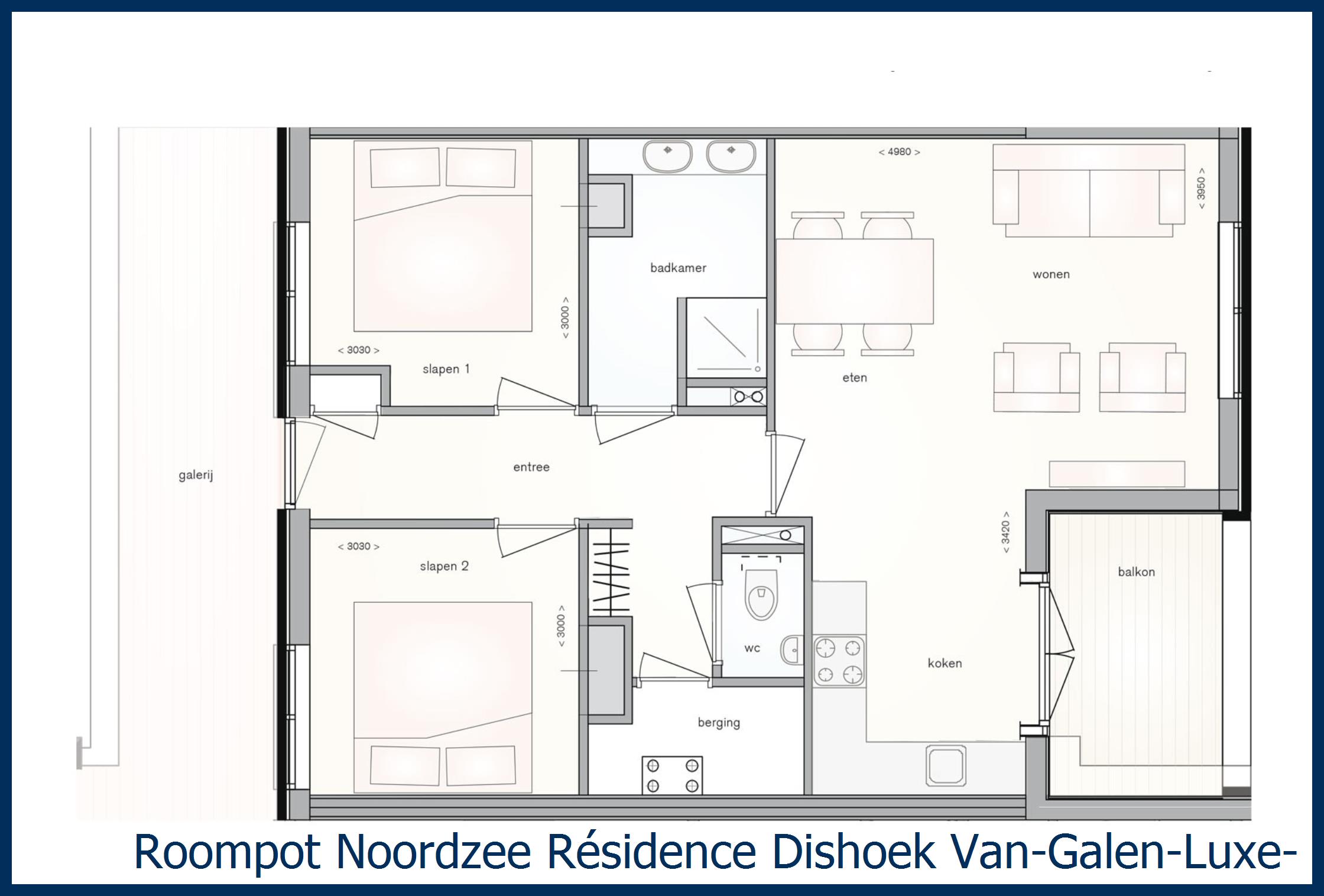 Appartement Van-Galen-Luxe-4 in Noordzee R&#233;sidence Dishoek