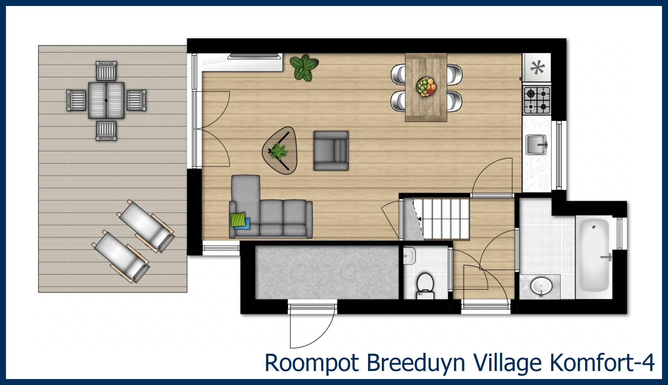 Bungalow Komfort-4 in Breeduyn Village