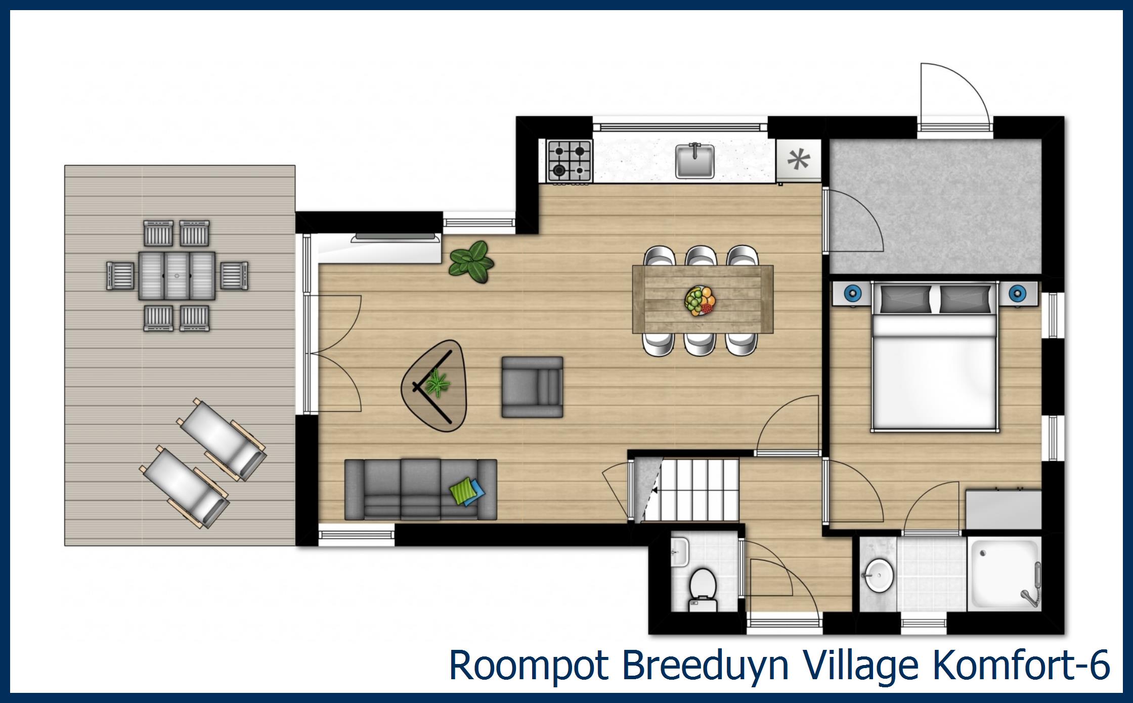 Bungalow Komfort-6 in Breeduyn Village