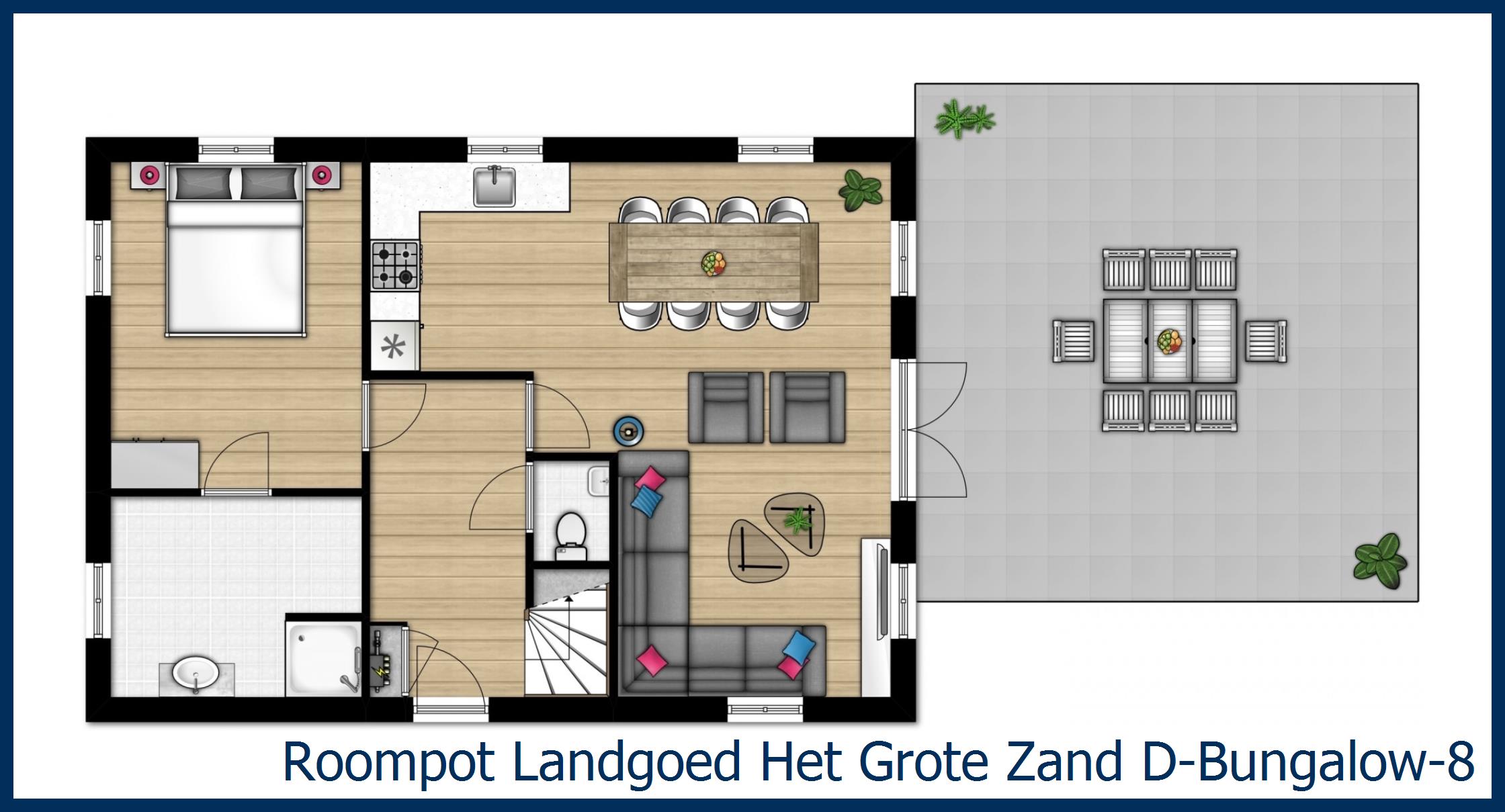 Bungalow D--8 in Het Grote Zand