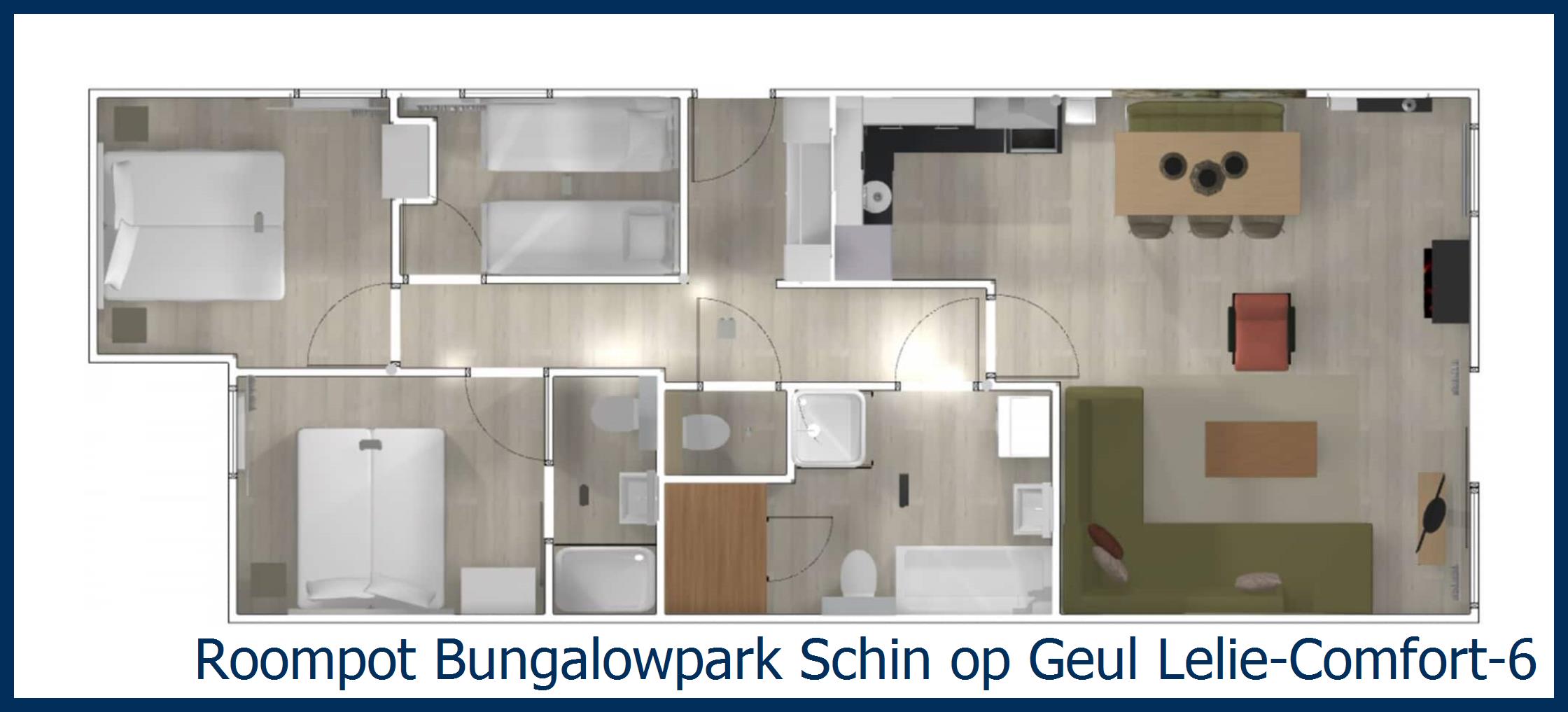 Bungalow Lelie-Comfort-6 in Schin op Geul