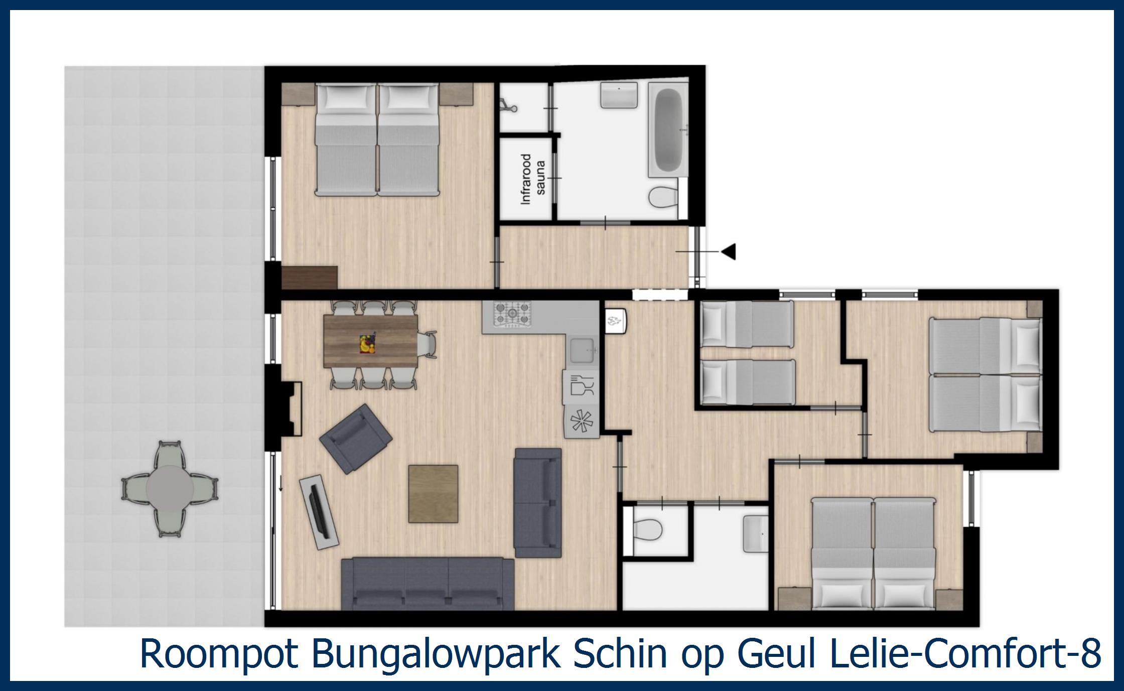 Bungalow Lelie-Comfort-8 in Schin op Geul