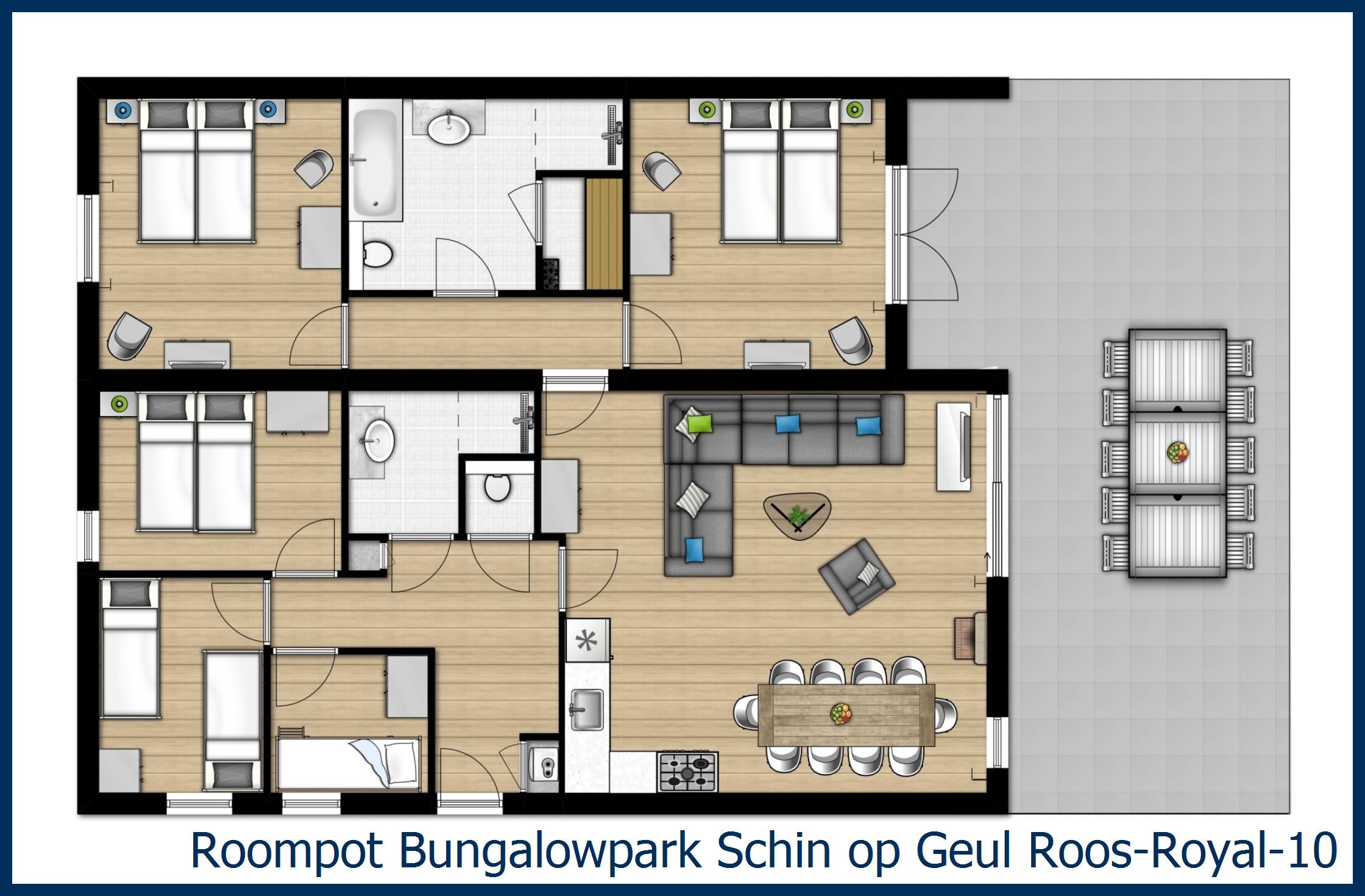 Bungalow Roos-Royal-10 in Schin op Geul