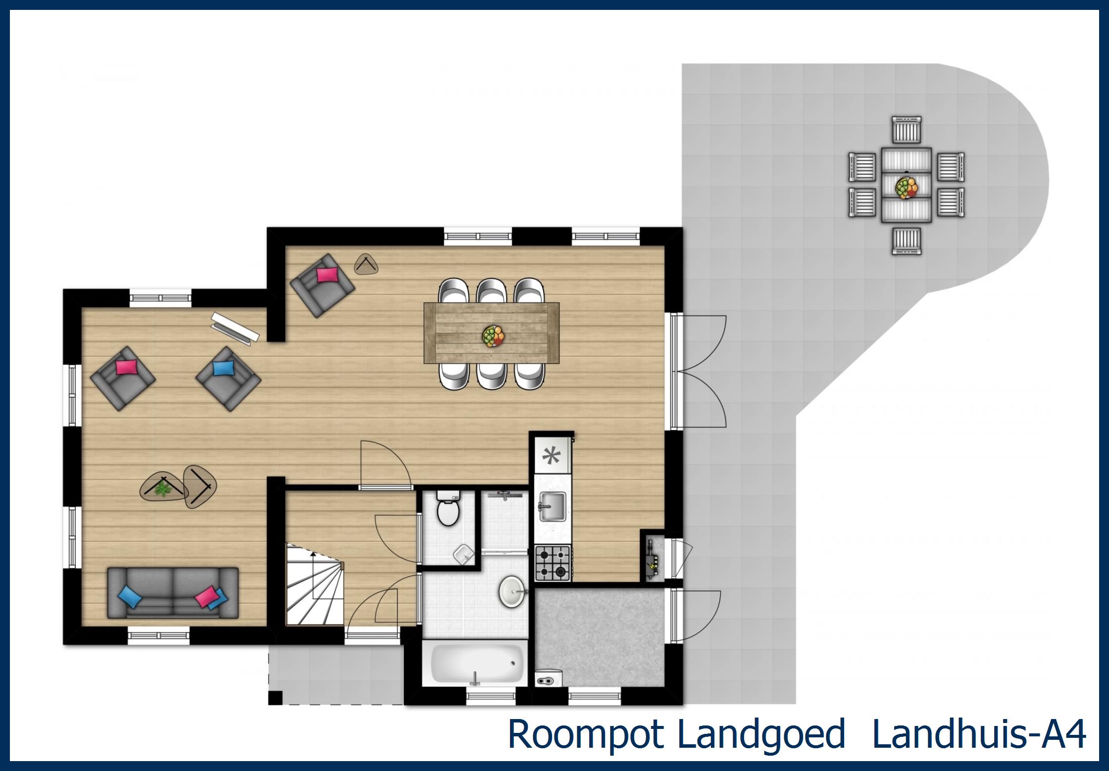 Bungalow Landhuis-A4 in 't Wildryck