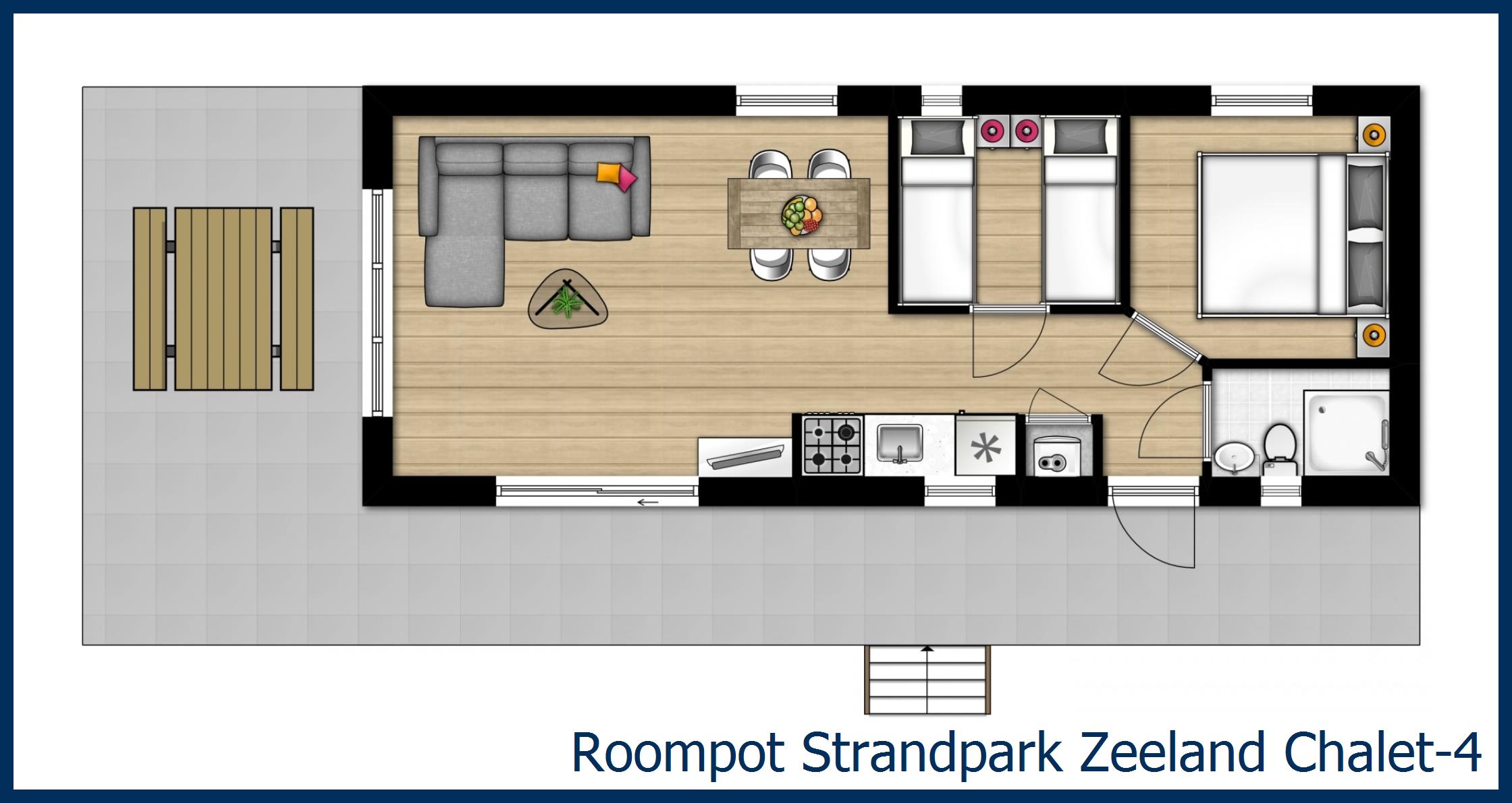 Chalet 4 in Strandpark Zeeland