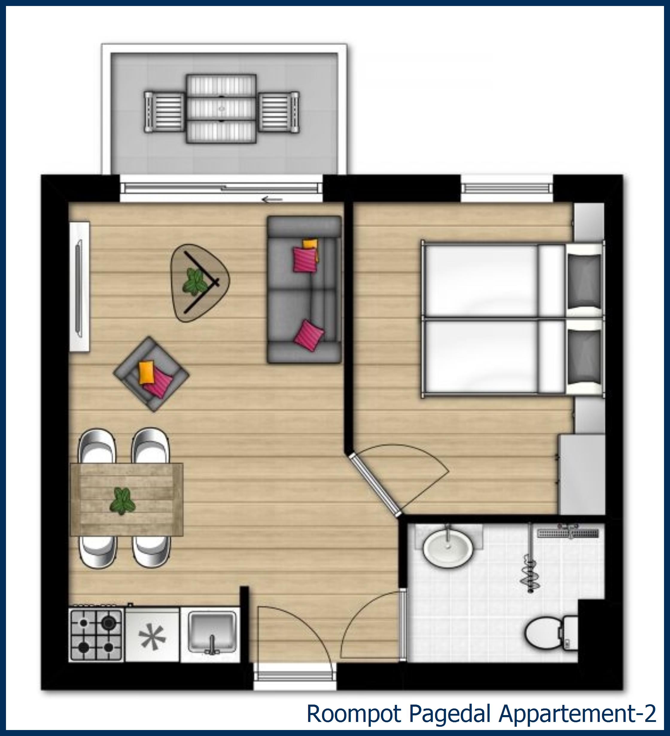 Appartement 2 in Pagedal